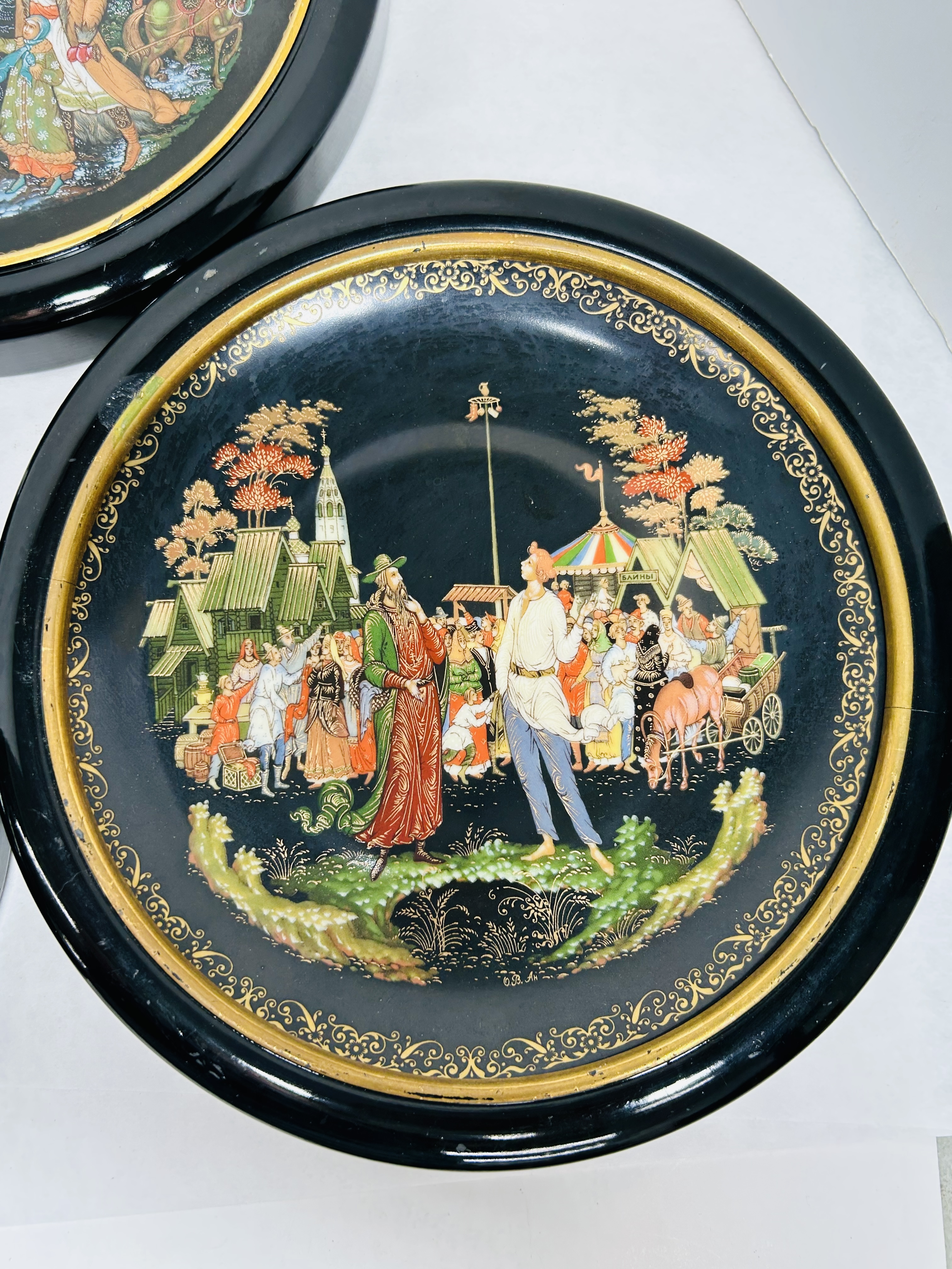 VINOGRADOV RUSSIAN LEGENDS PORCELAIN PLATES 1988-1989