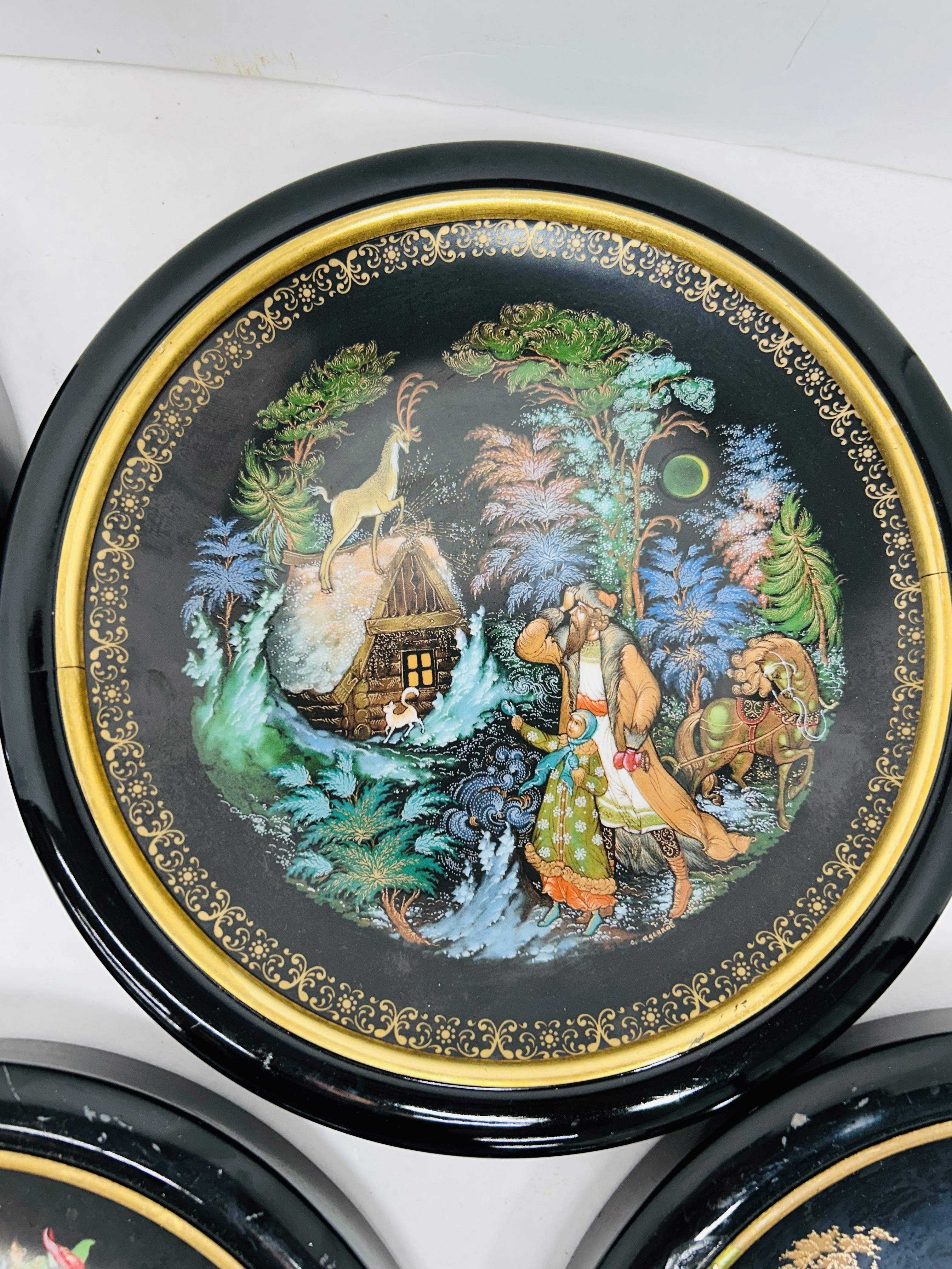 VINOGRADOV RUSSIAN LEGENDS PORCELAIN PLATES 1988-1989