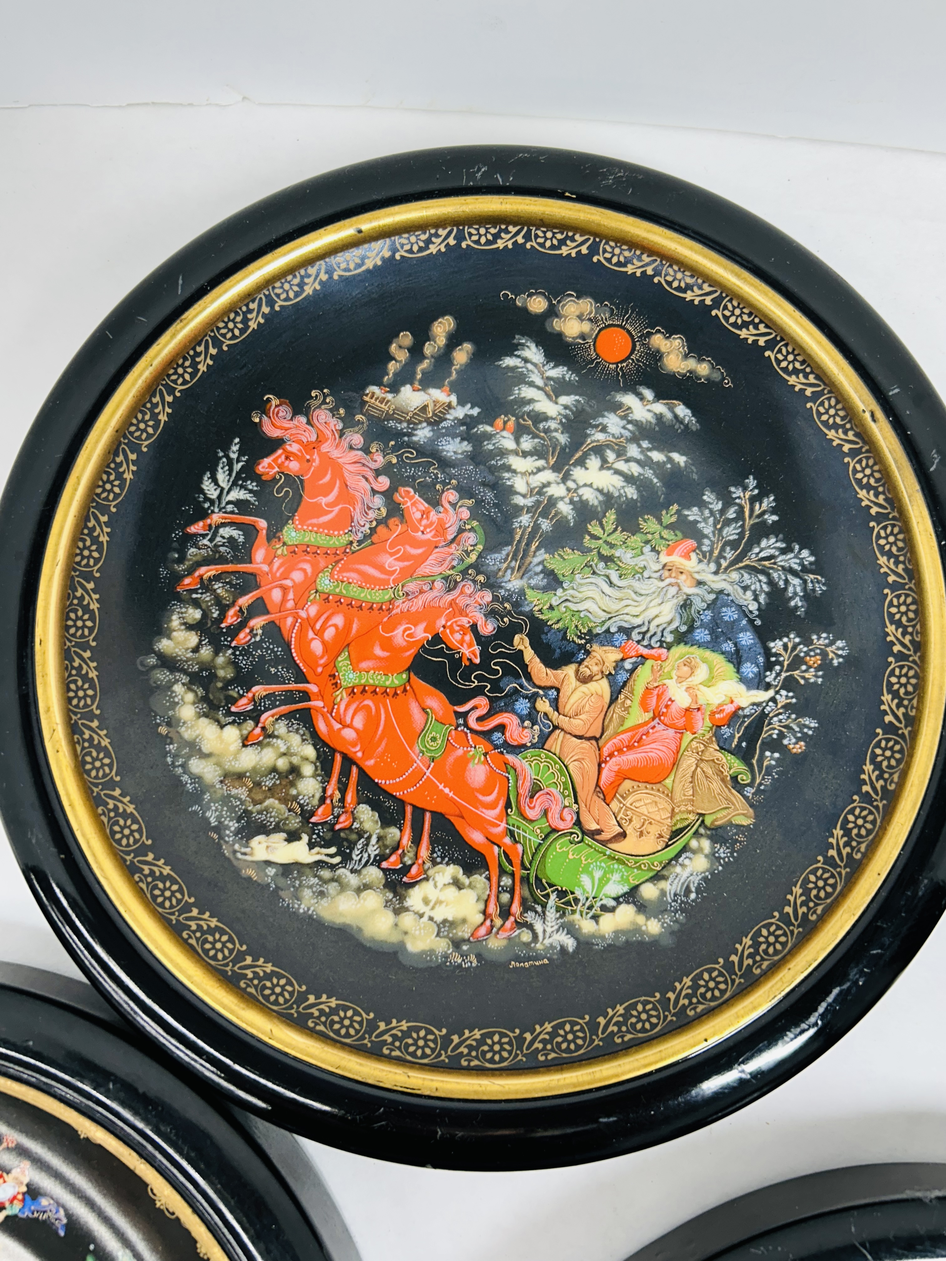 VINOGRADOV RUSSIAN LEGENDS PORCELAIN PLATES 1988-1989