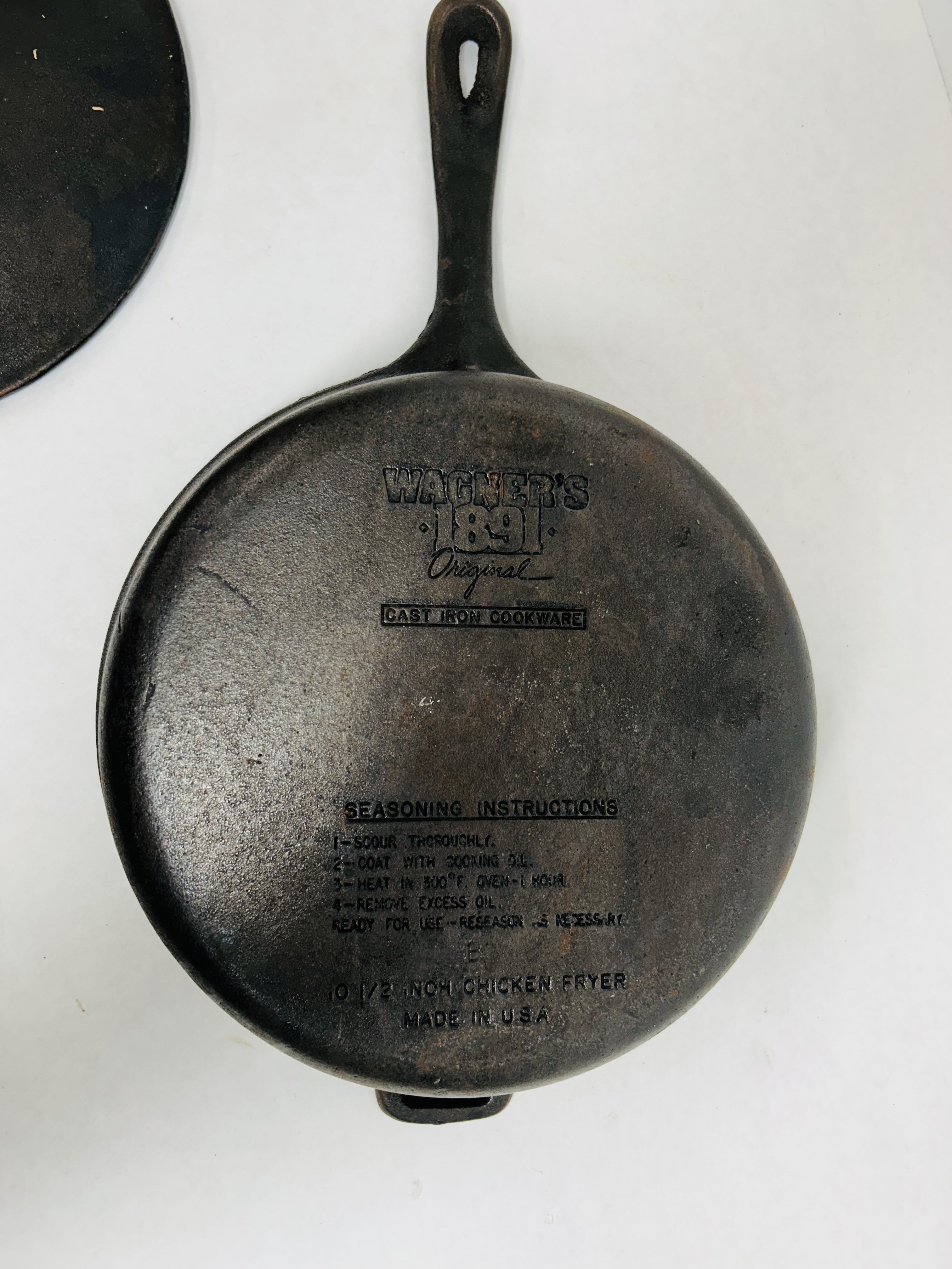 WAGNER, CAST IRON CHICKEN FRYER, C. 1991