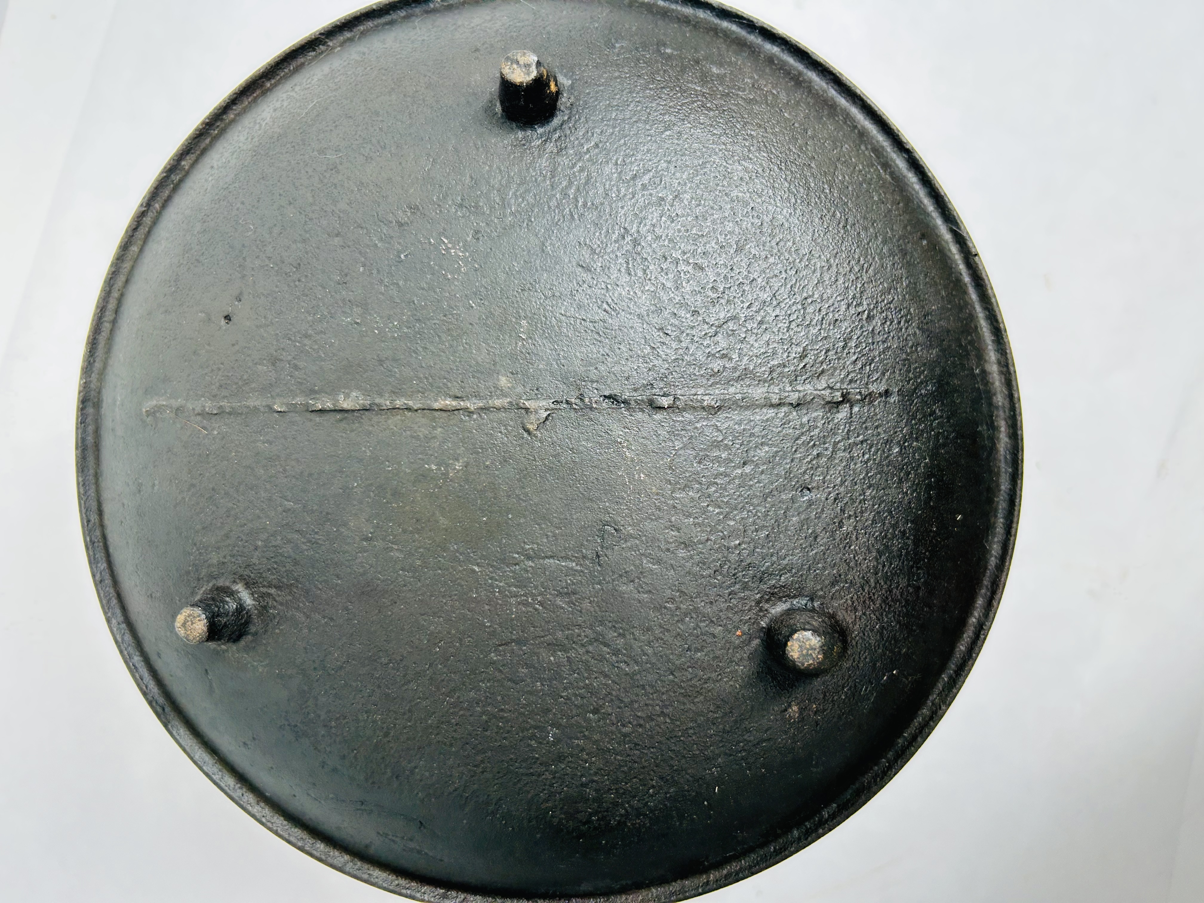 JEWETT & ROOT CAST IRON KETTLE, 19TH CENTURY