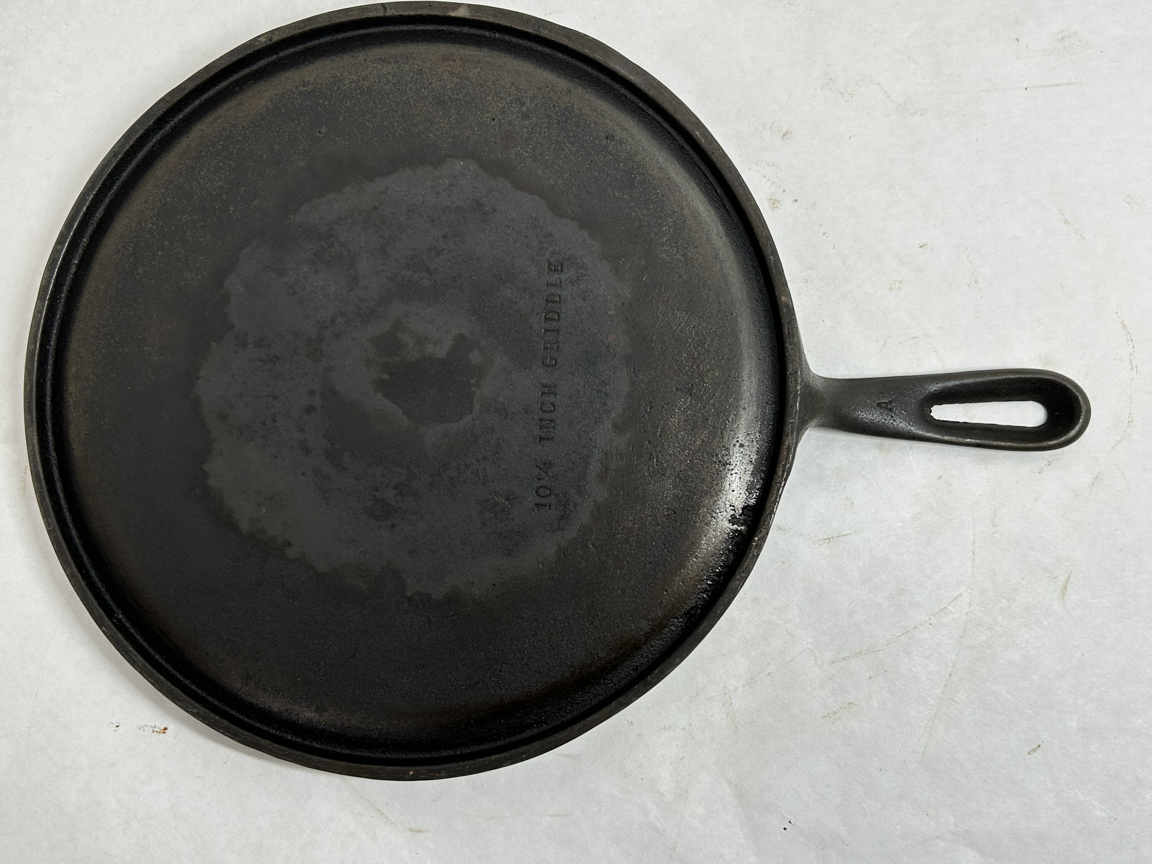 BSR CAST IRON GRIDDLE, CIRCA 1960