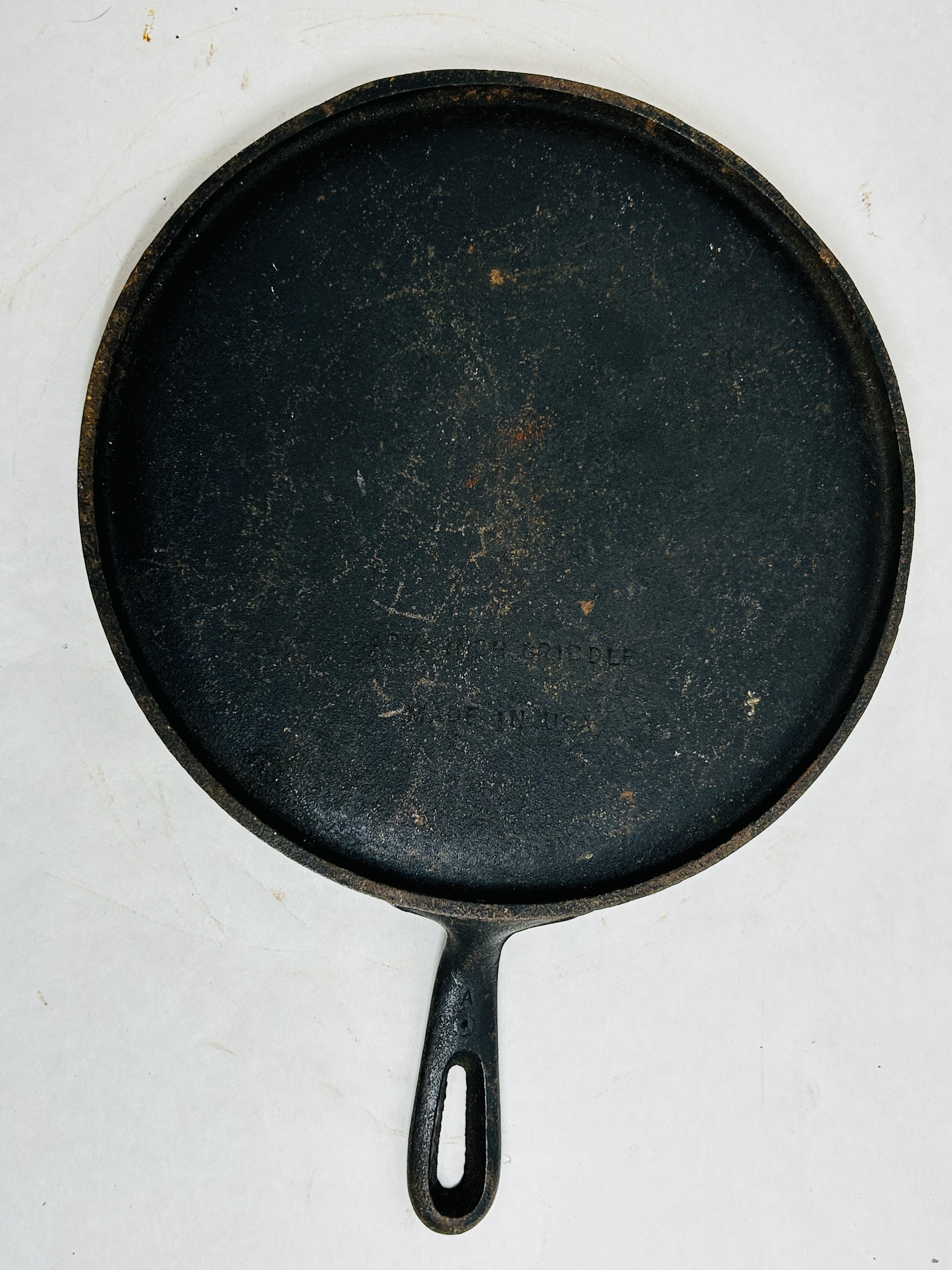 C. SLOAN PAINTED CAST IRON GRIDDLE