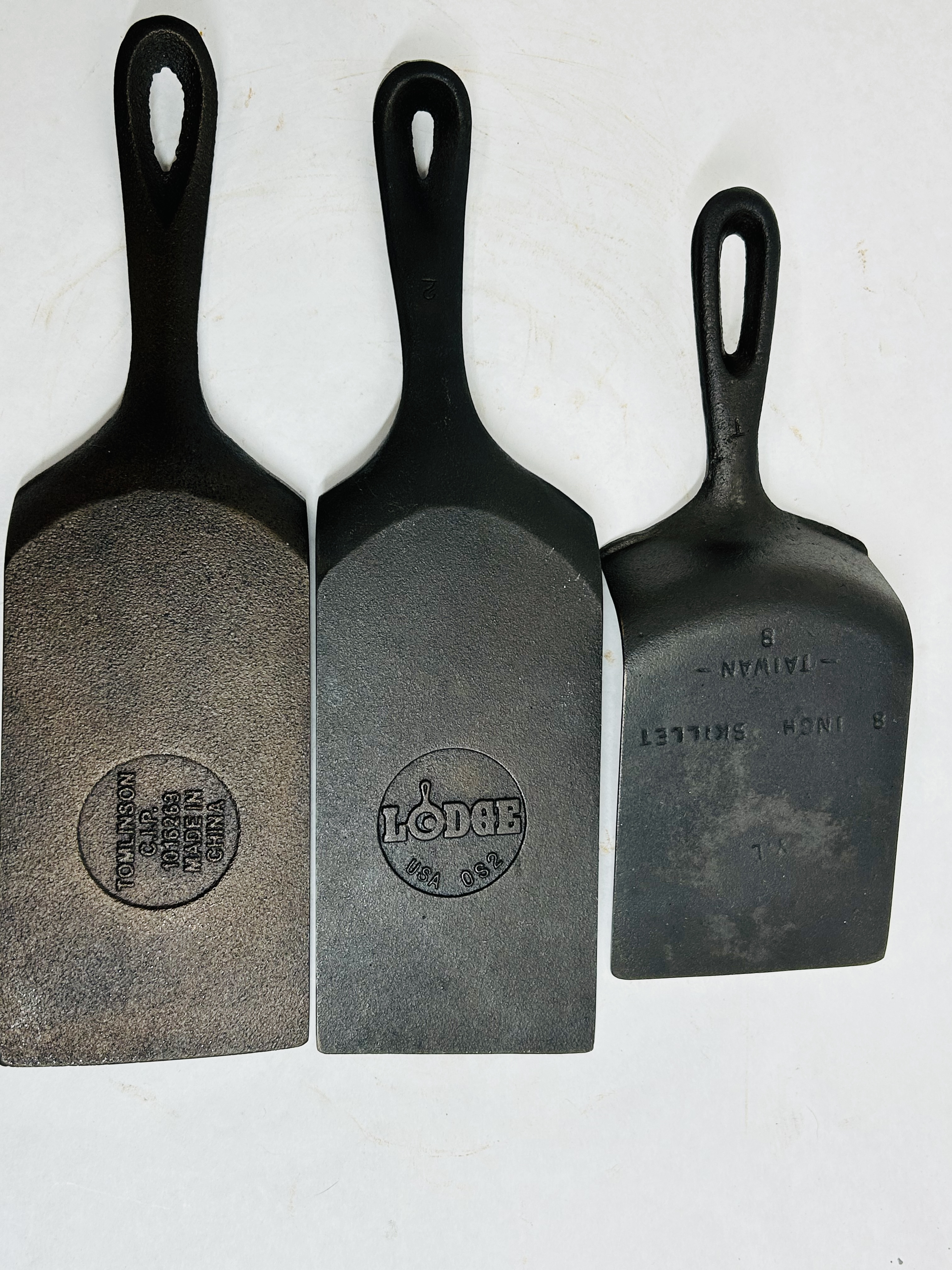 LODGE AND TOMLINSON CAST IRON SCRAPERS