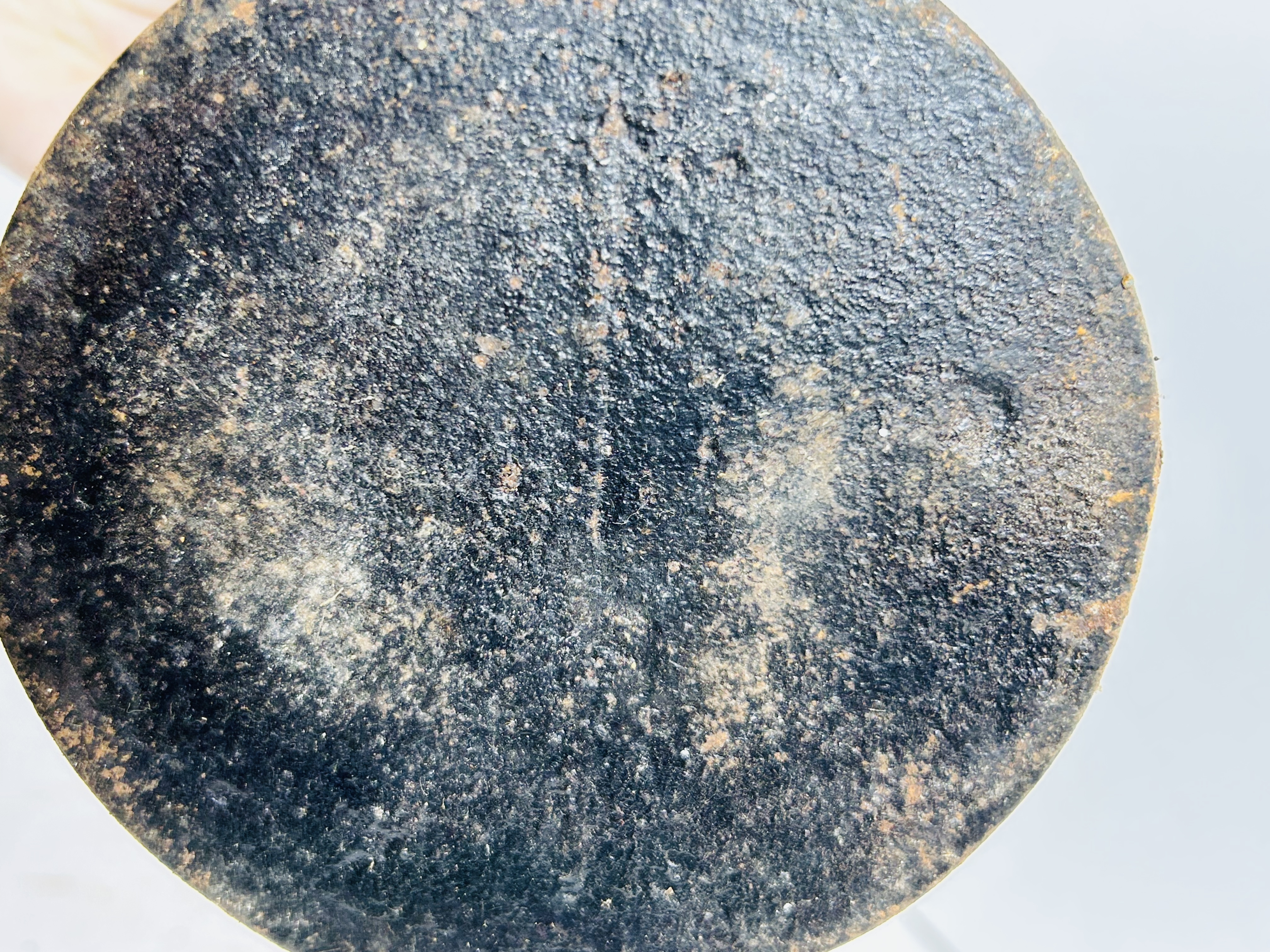 PETERSBURG CAST IRON GLUE POT, LATE 1800S