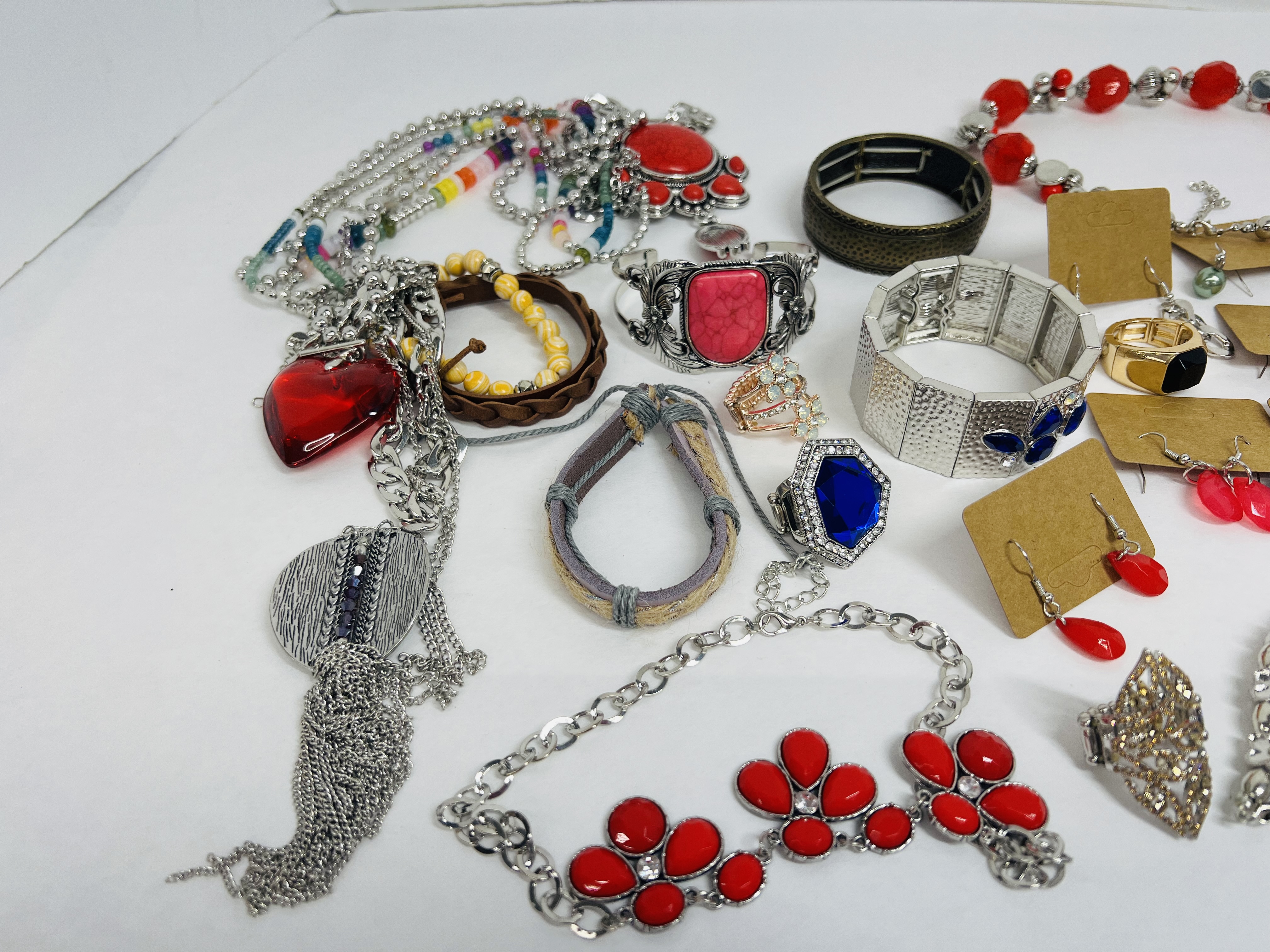 ASSORTED MIXED MEDIA COSTUME JEWELRY, CIRCA 2000