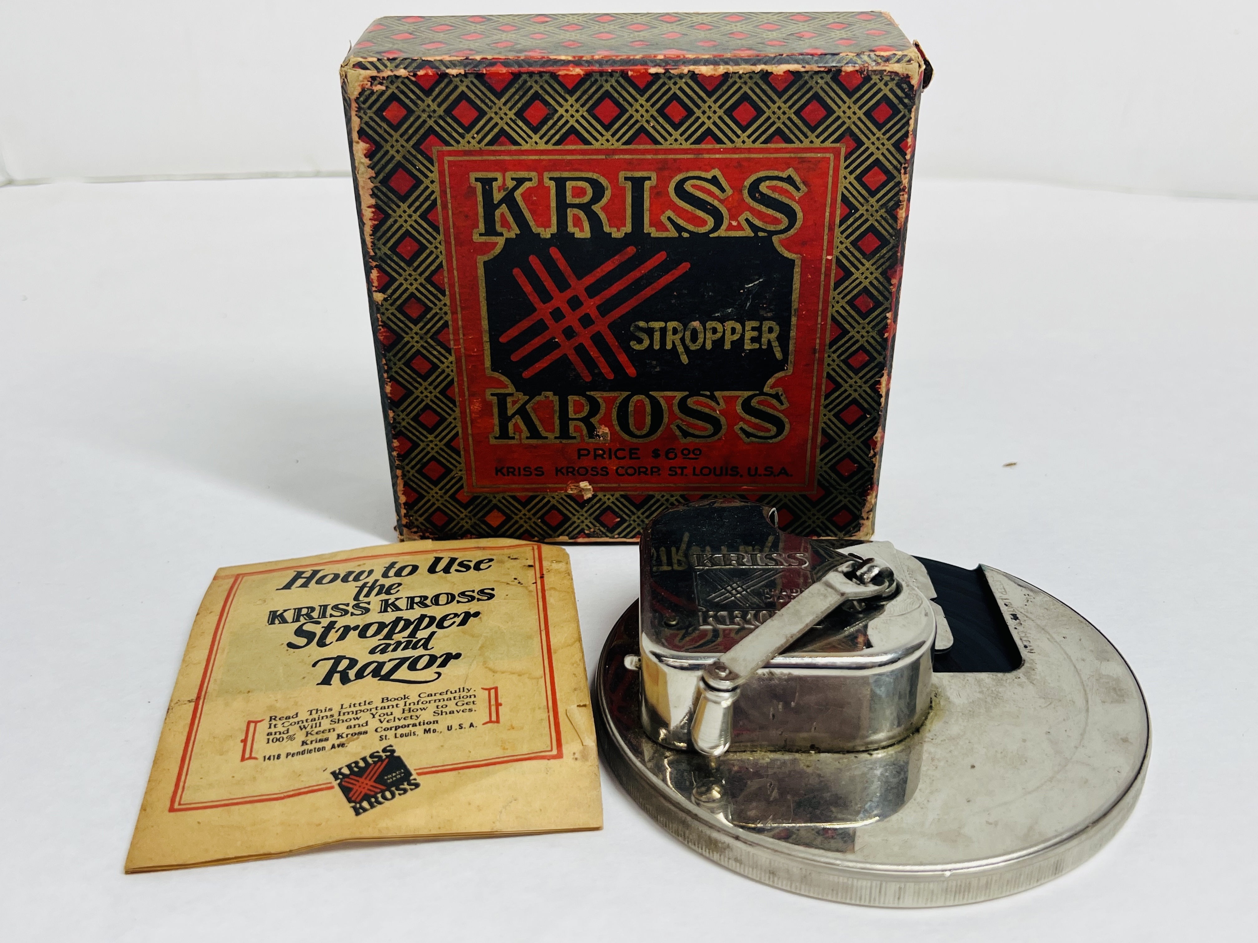 KRISS KROSS METAL STROPPER SET, 1920S