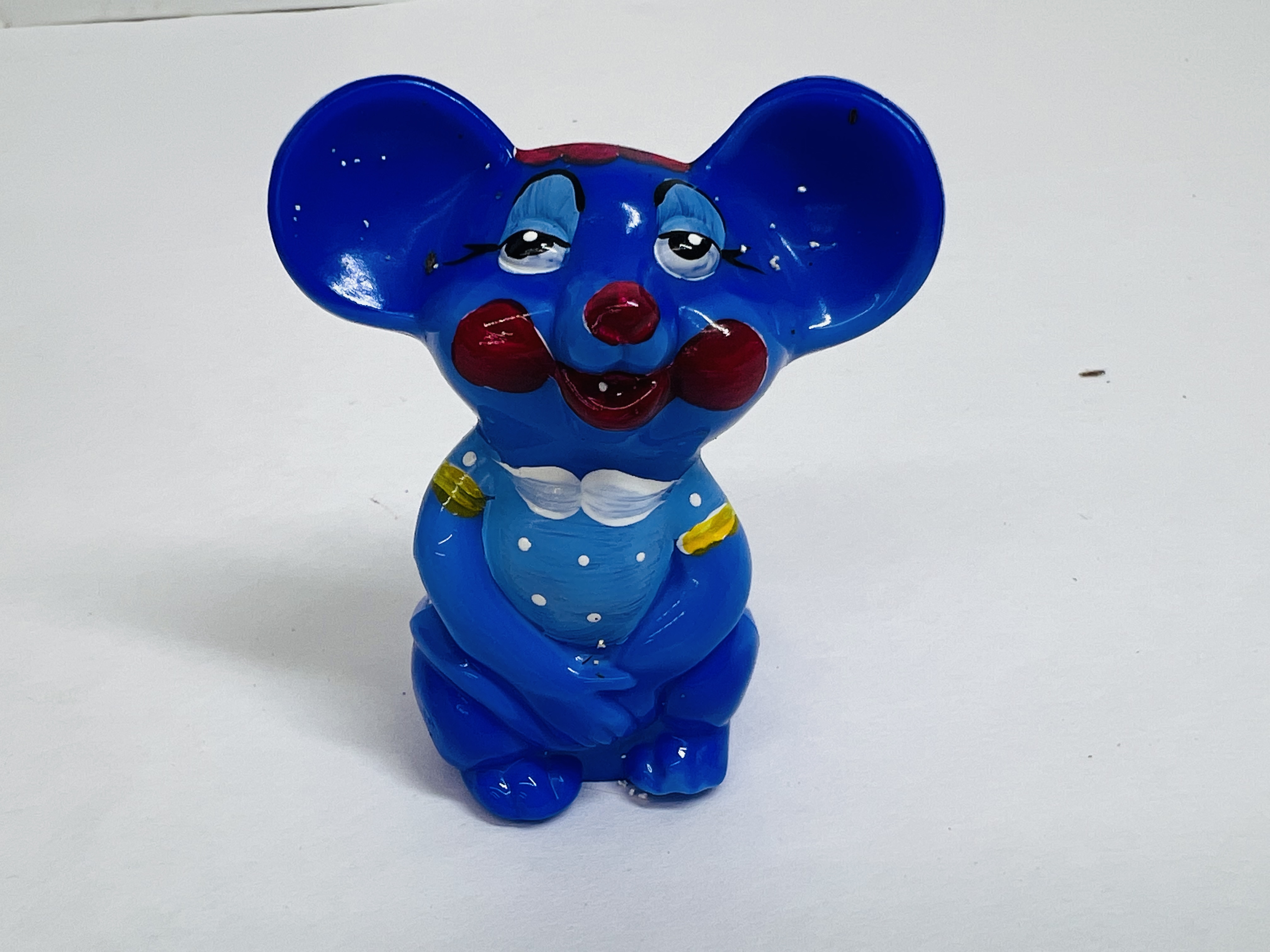 FENTON NFGS COBALT GLASS MOUSE, 2007