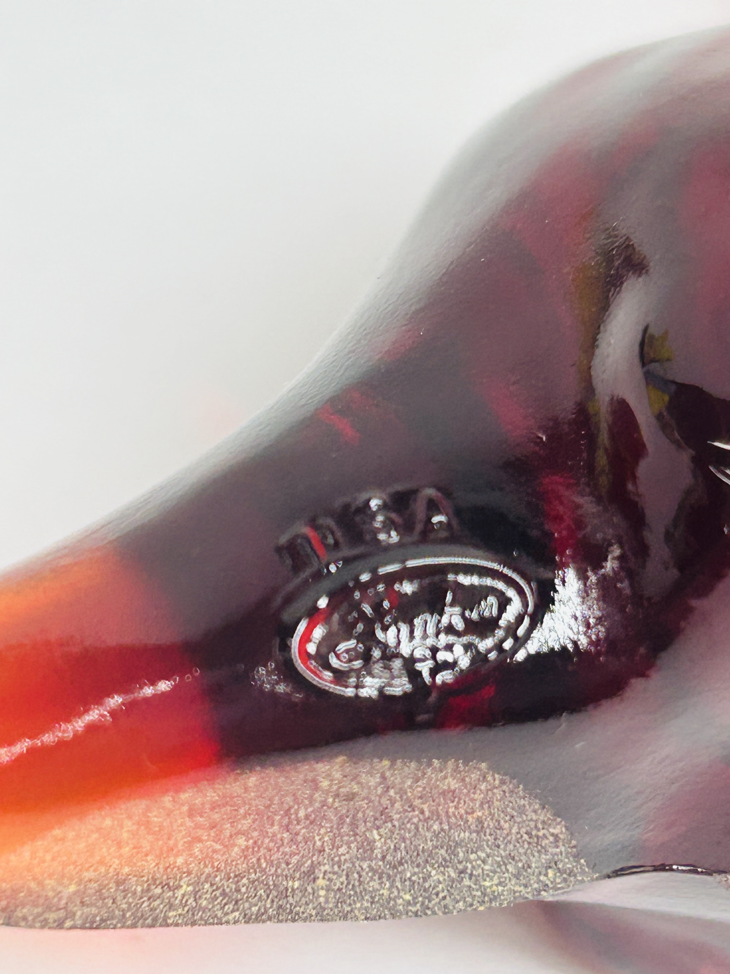 FENTON RED GLASS DINOSAUR, 1990S