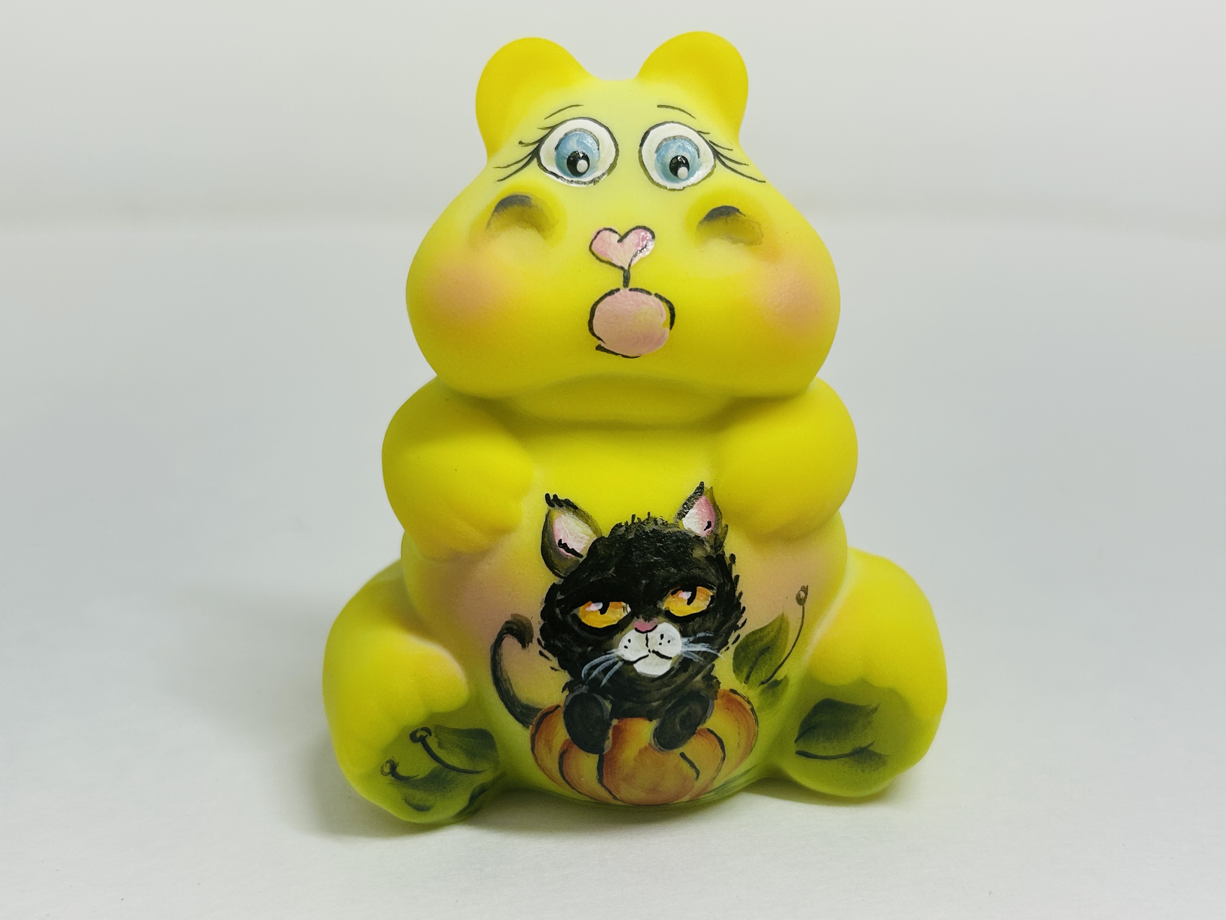 FENTON GLASS HIPPO FIGURINE, 2020