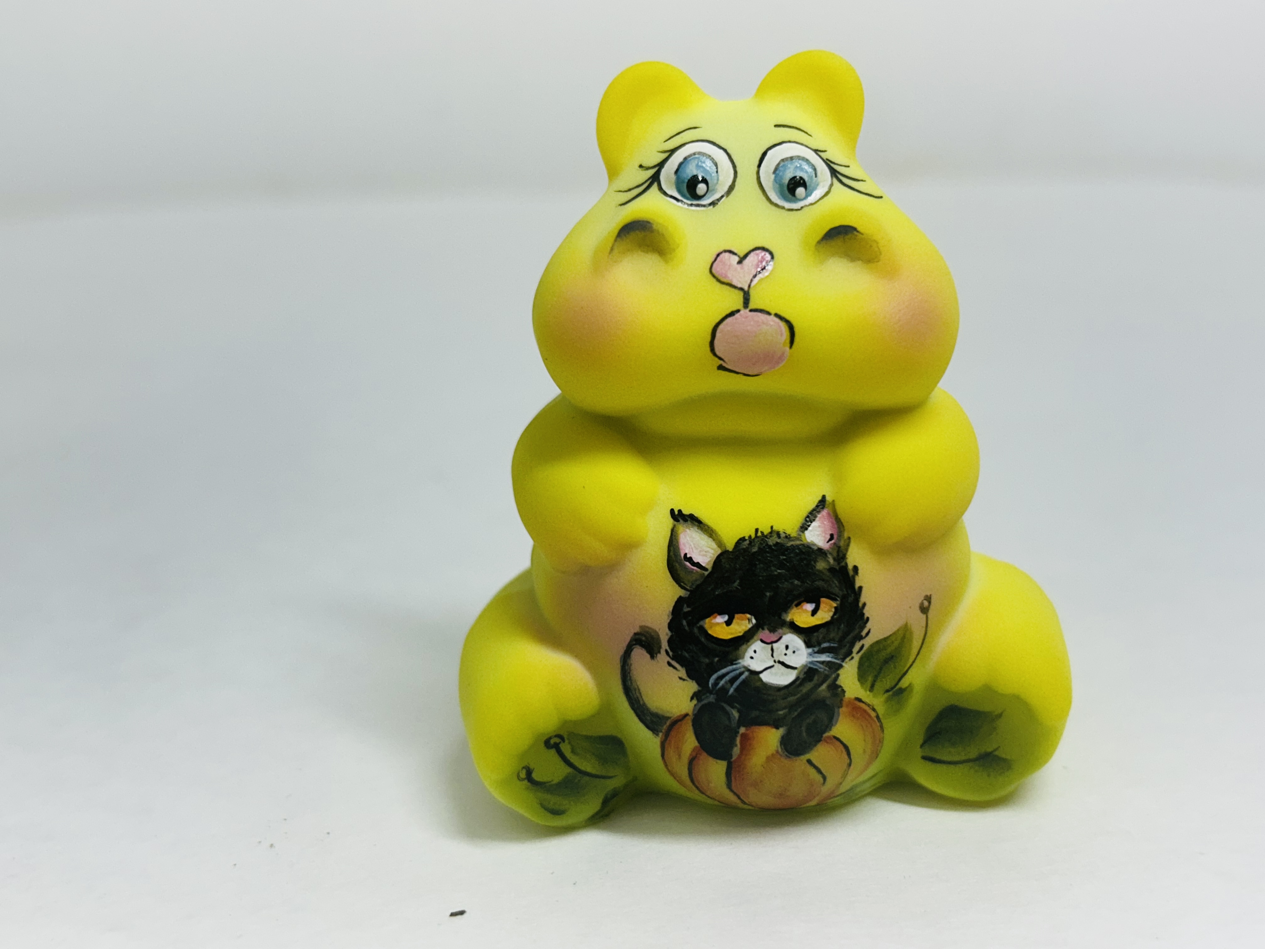 FENTON GLASS HIPPO FIGURINE, 2020