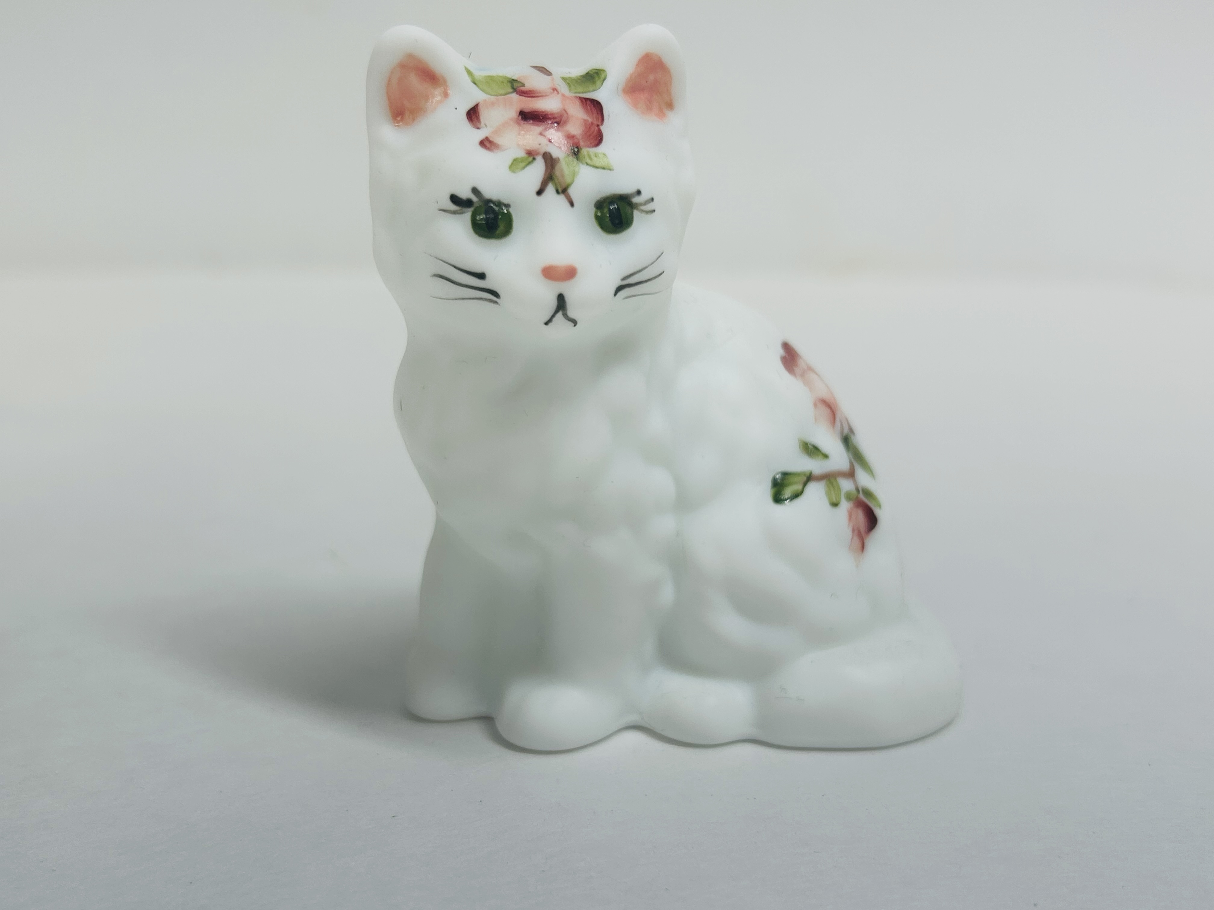 ATTRIBUTED TO MOSSER SATIN GLASS CAT
