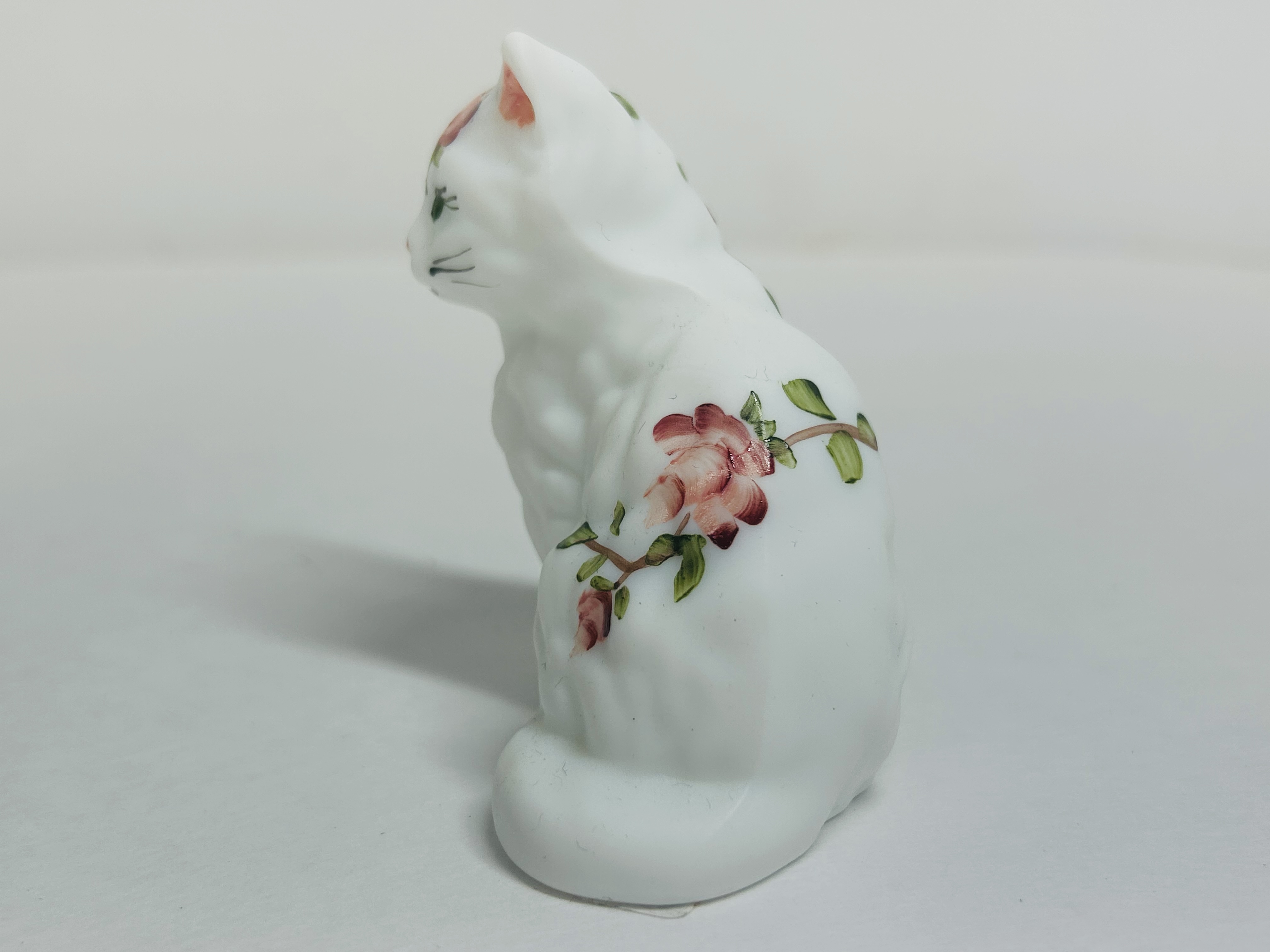 ATTRIBUTED TO MOSSER SATIN GLASS CAT