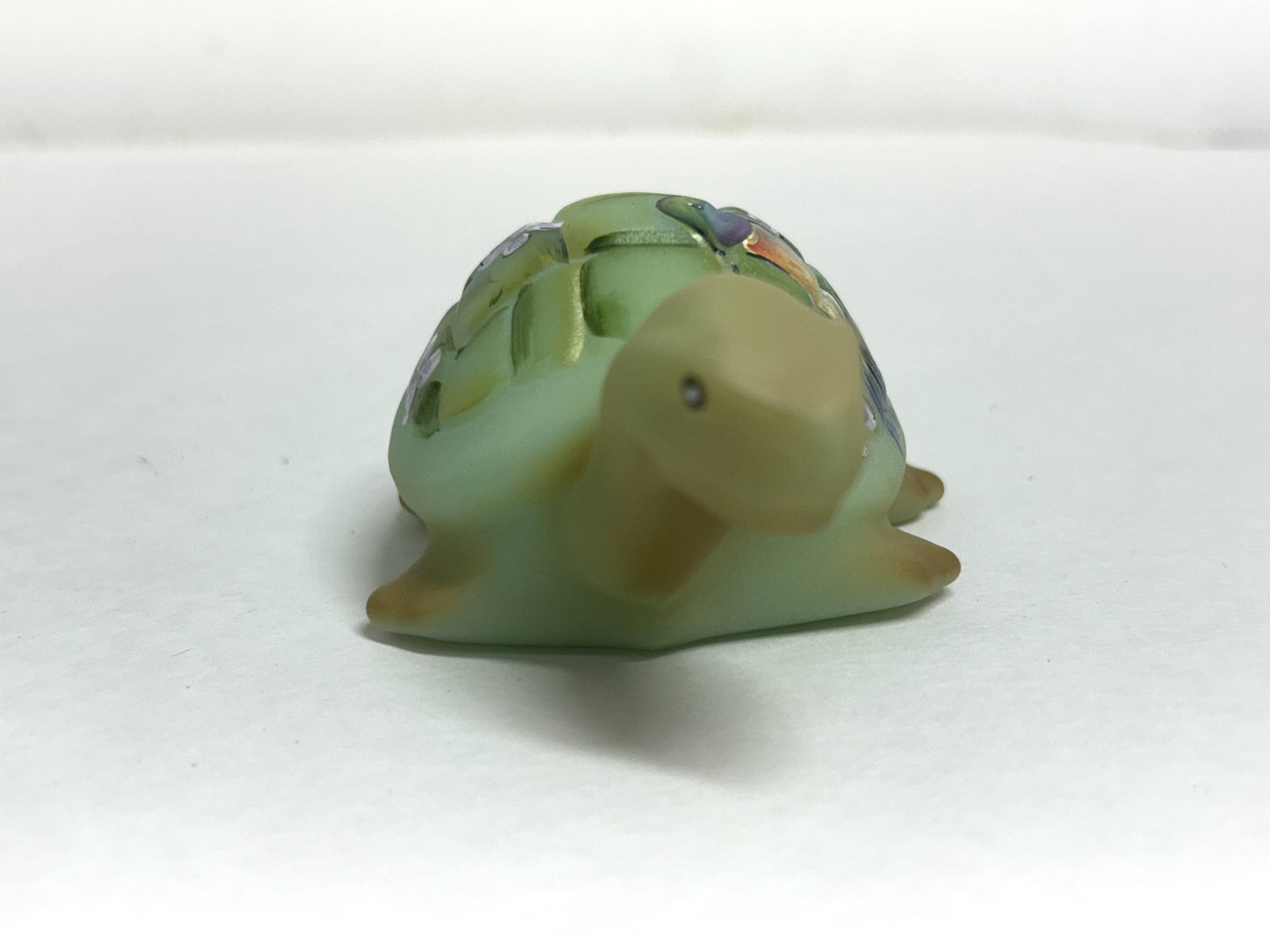 FENTON PAINTED GLASS TURTLE, 2006
