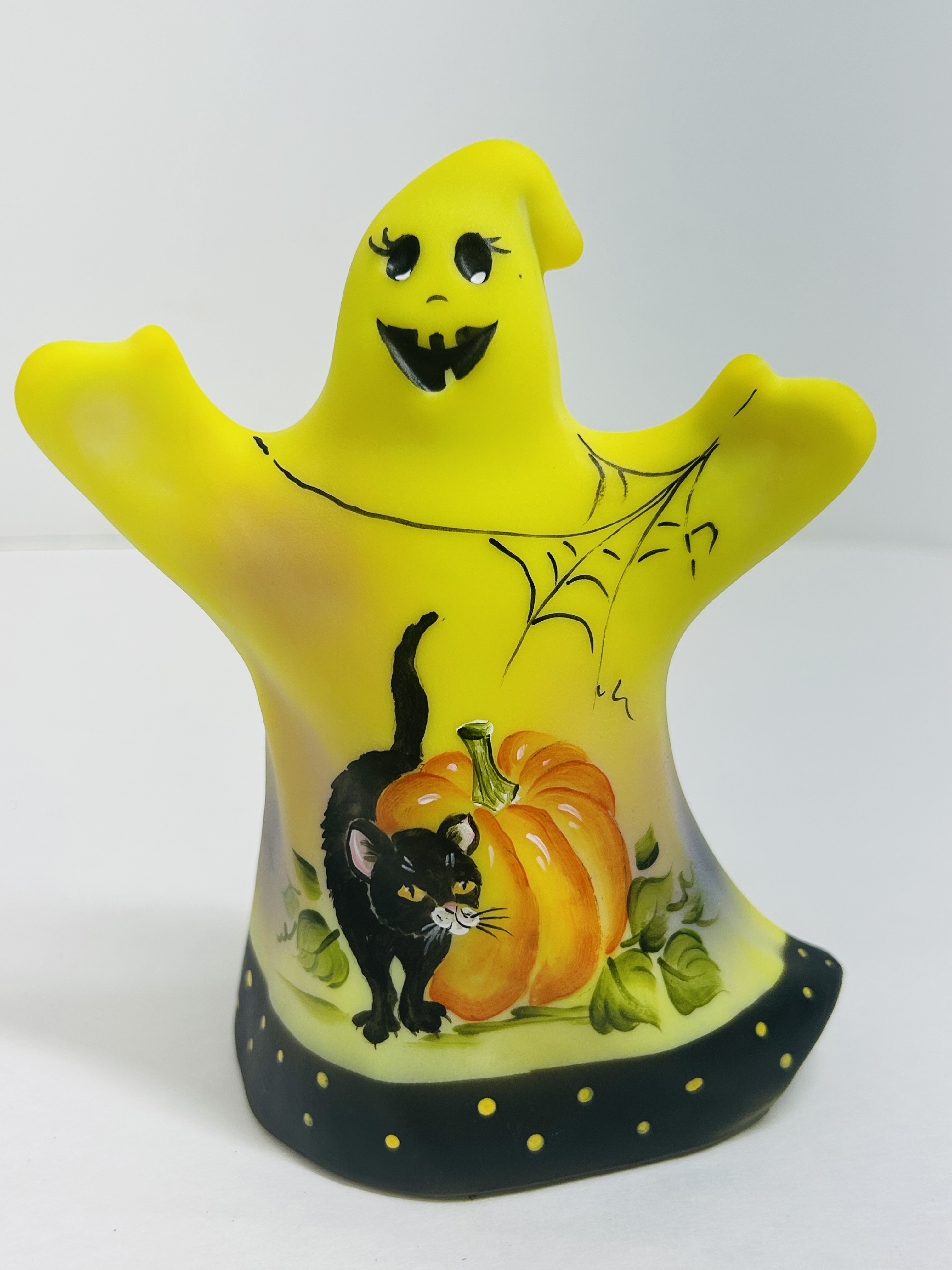 FENTON YELLOW SATIN GLASS GHOST, 2020