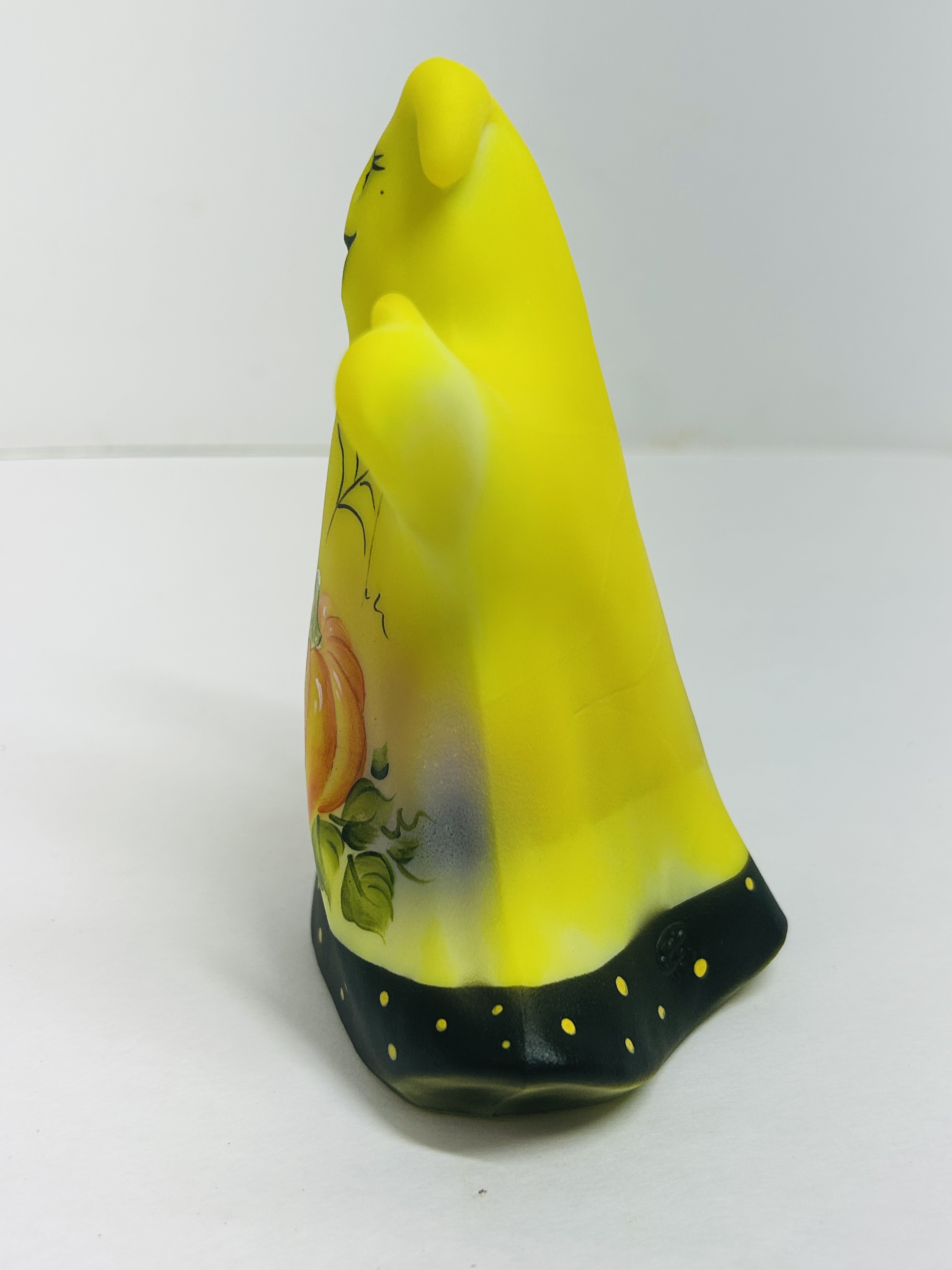FENTON YELLOW SATIN GLASS GHOST, 2020