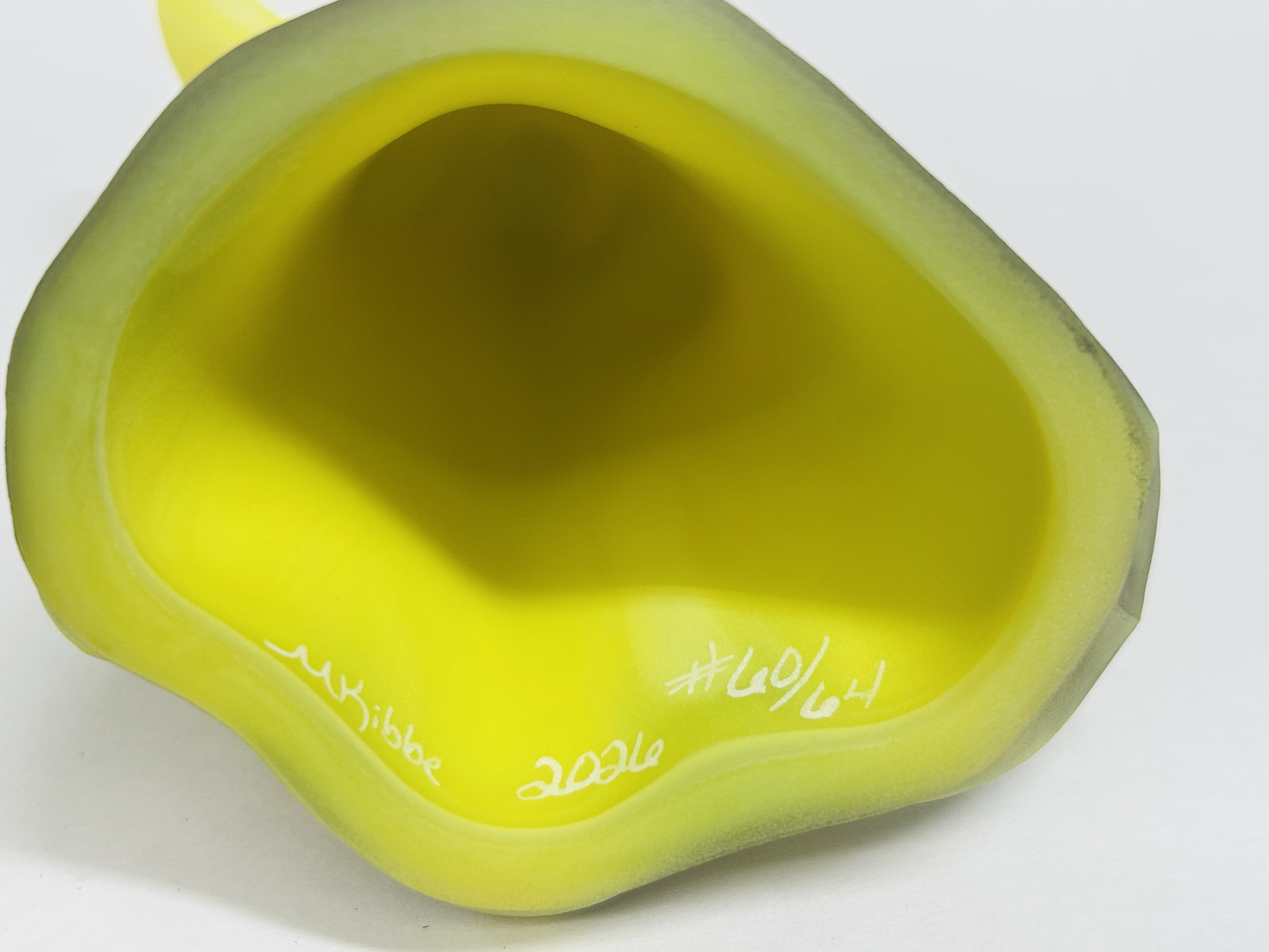 FENTON YELLOW SATIN GLASS GHOST, 2020