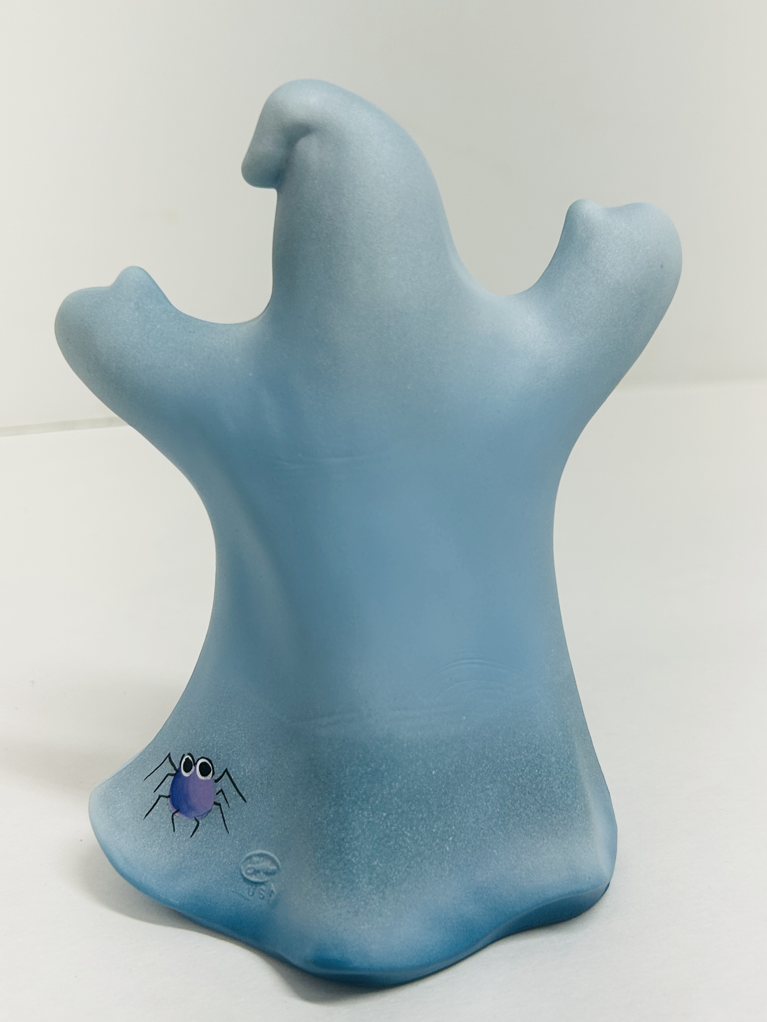FENTON BLUE SATIN GHOST FIGURINE, 2023