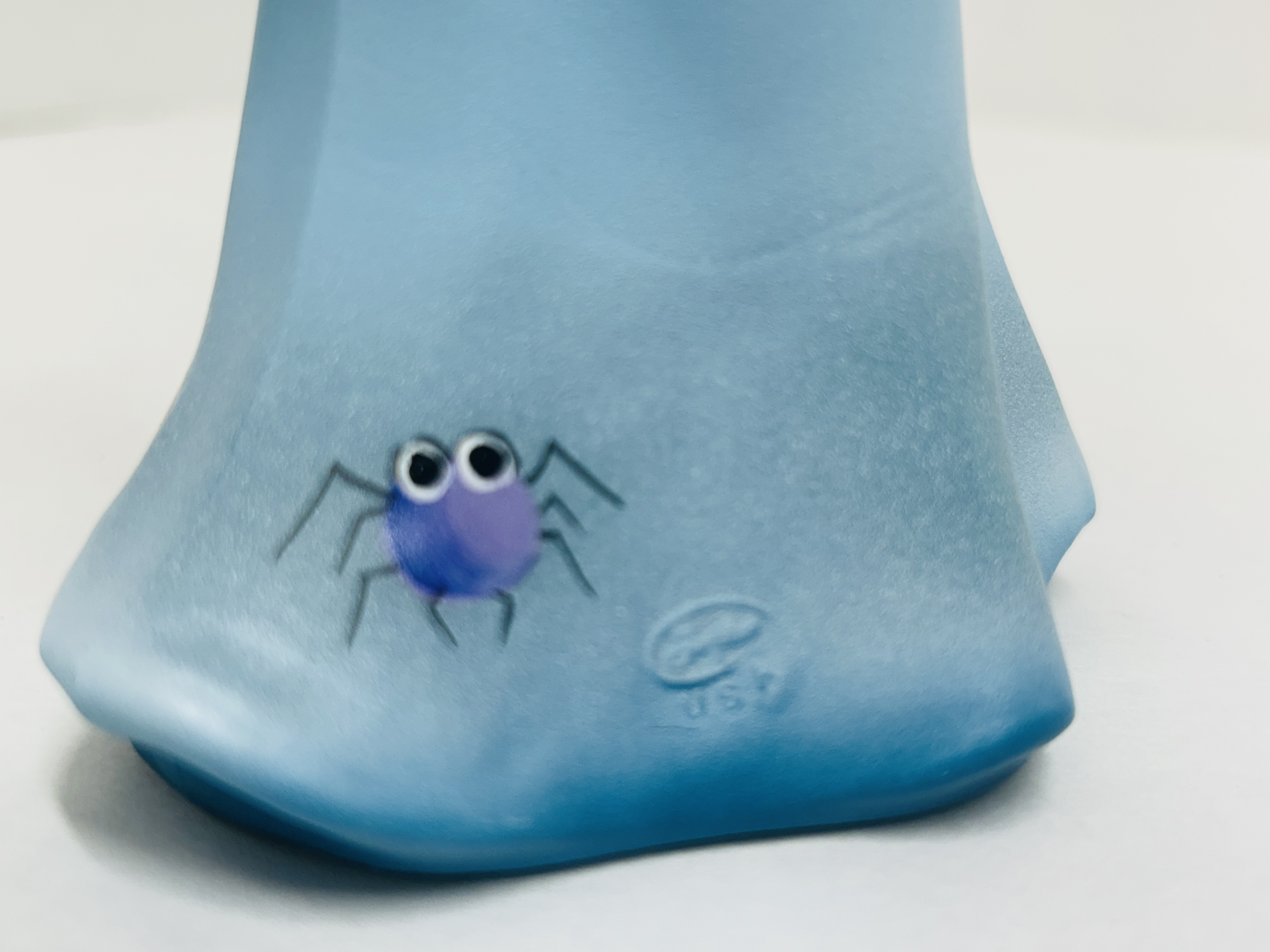 FENTON BLUE SATIN GHOST FIGURINE, 2023
