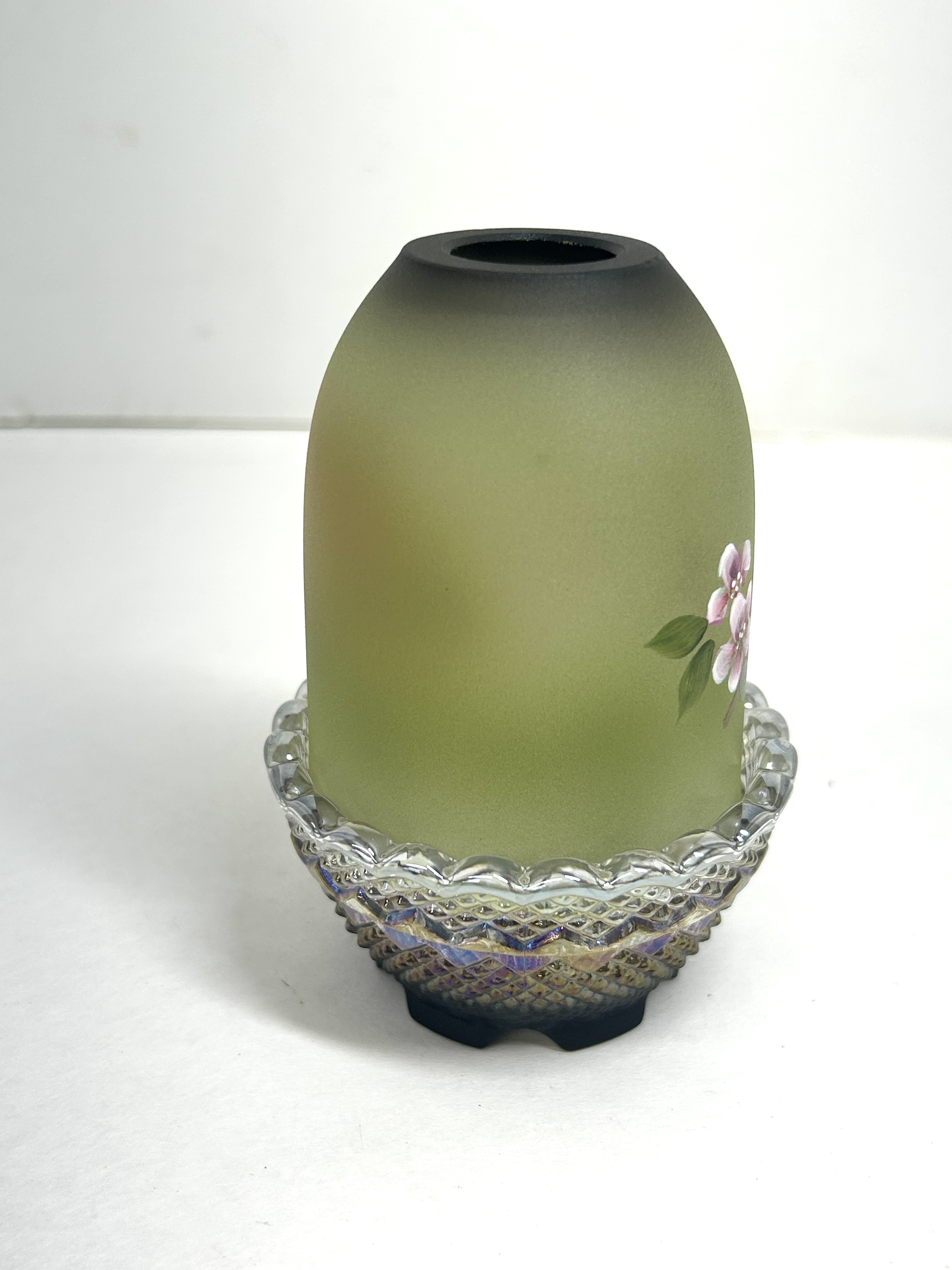KIM BARLEY FENTON GLASS FAIRY LAMP, 2024