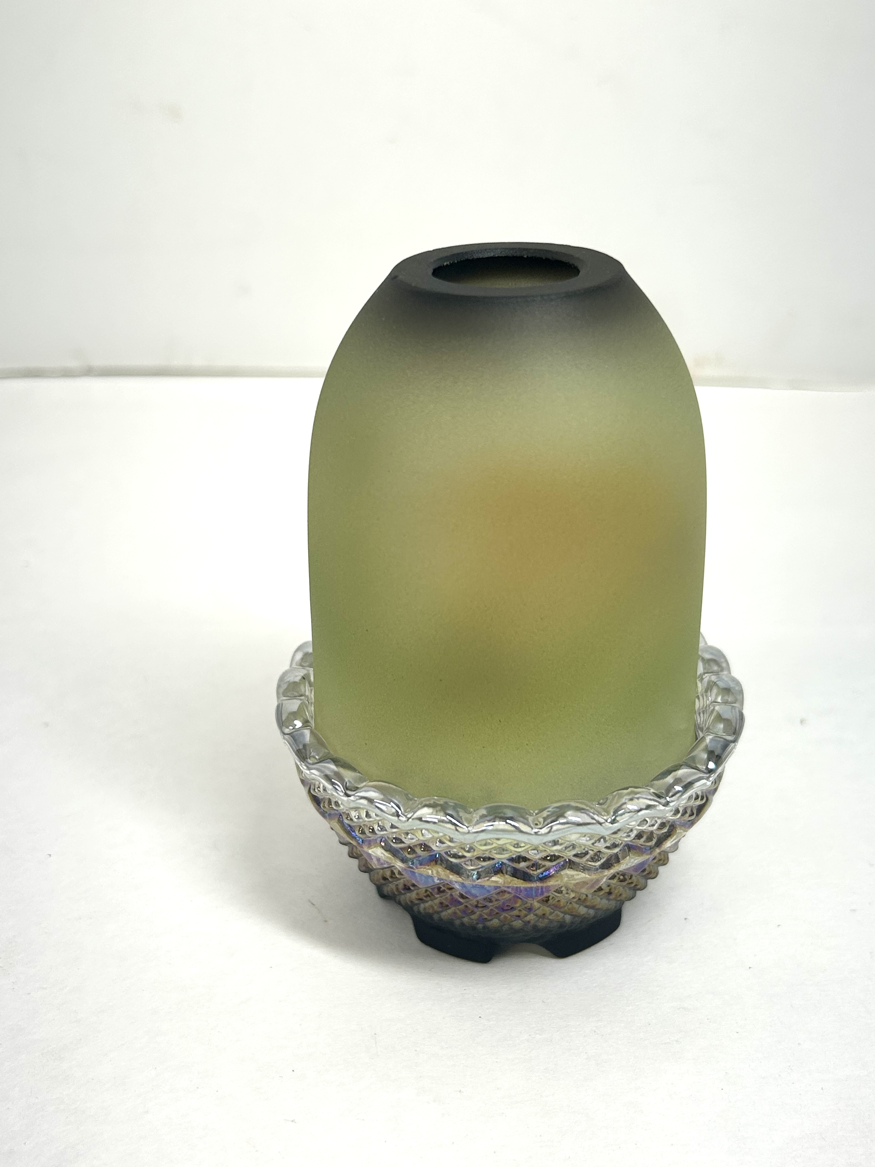 KIM BARLEY FENTON GLASS FAIRY LAMP, 2024