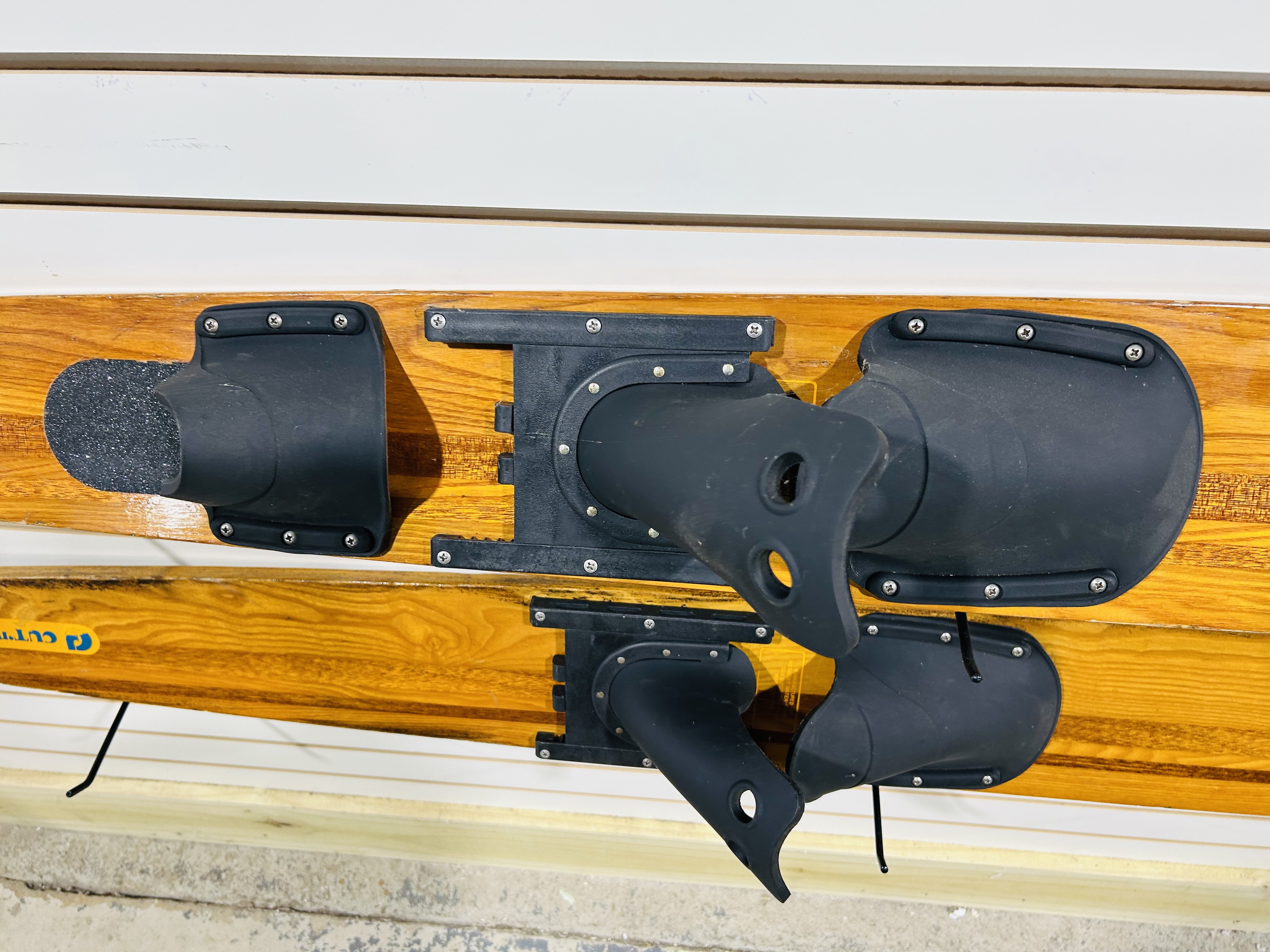 CUT 'N JUMP WOODEN WATER SKIS, C. 1970S