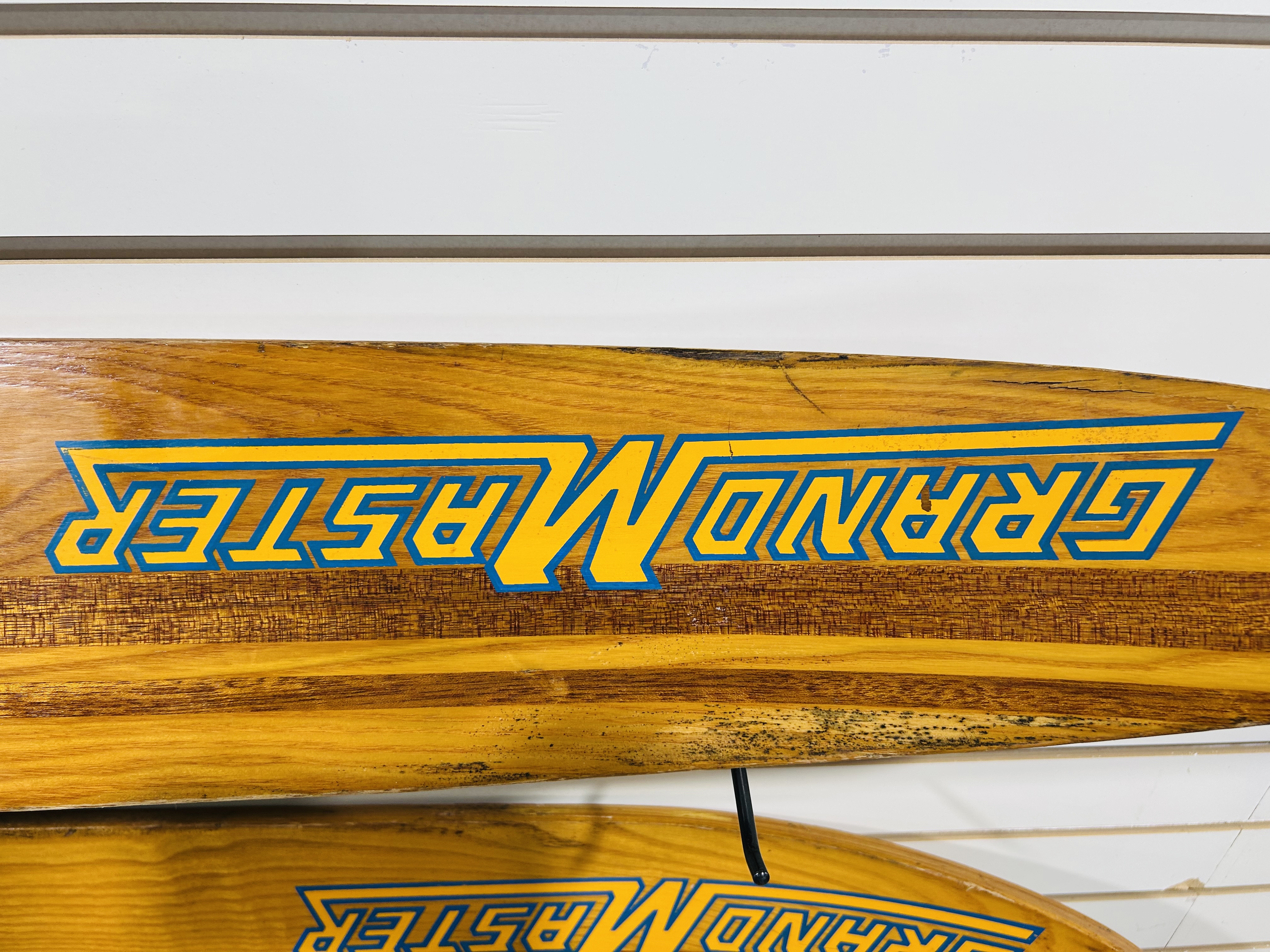 CUT 'N JUMP WOODEN WATER SKIS, C. 1970S