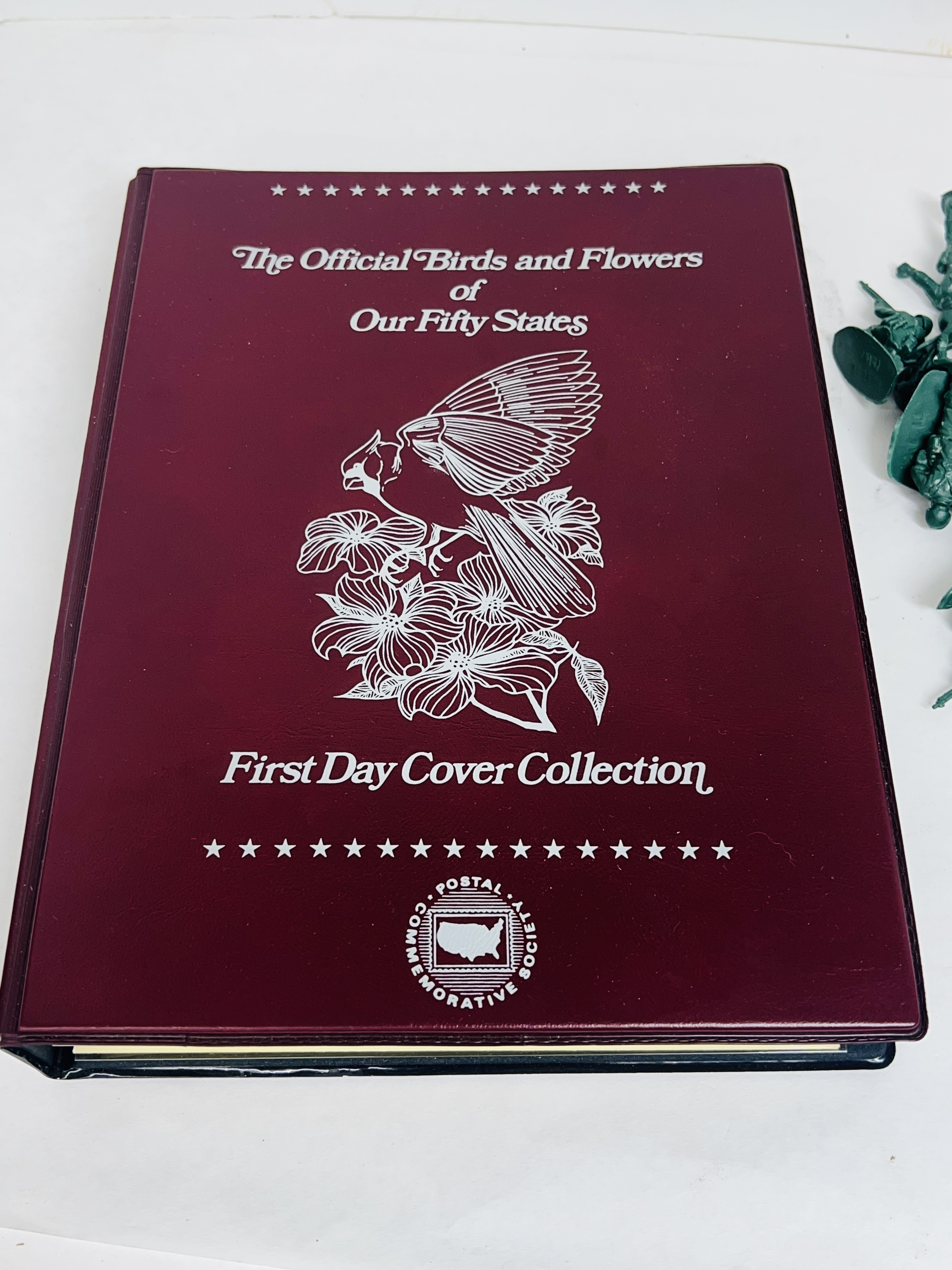 POSTAL COMMEMORATIVE SOCIETY ALBUM AND SOLDIERS, 1982