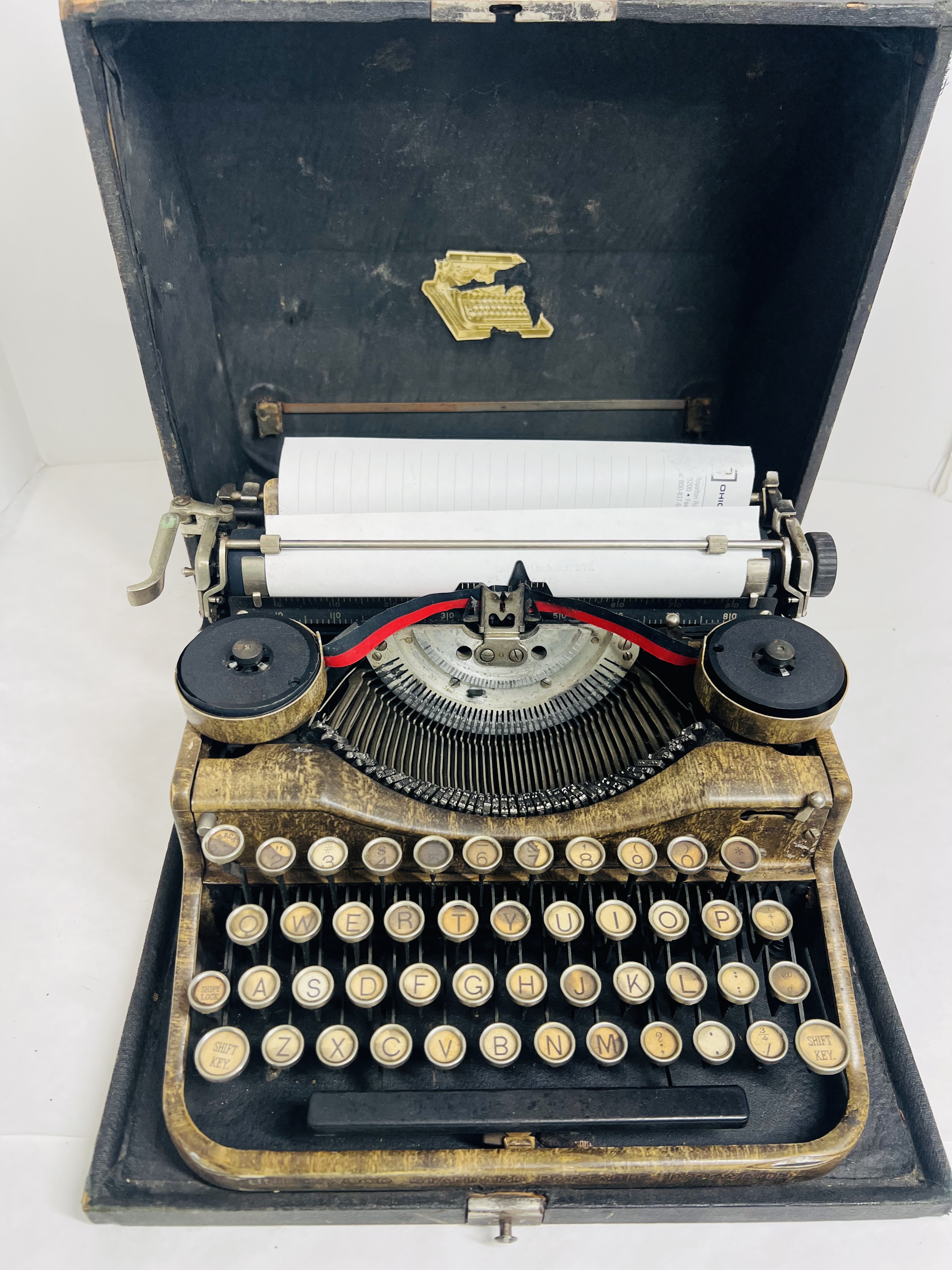UNDERWOOD METAL PORTABLE TYPEWRITER, 1920S