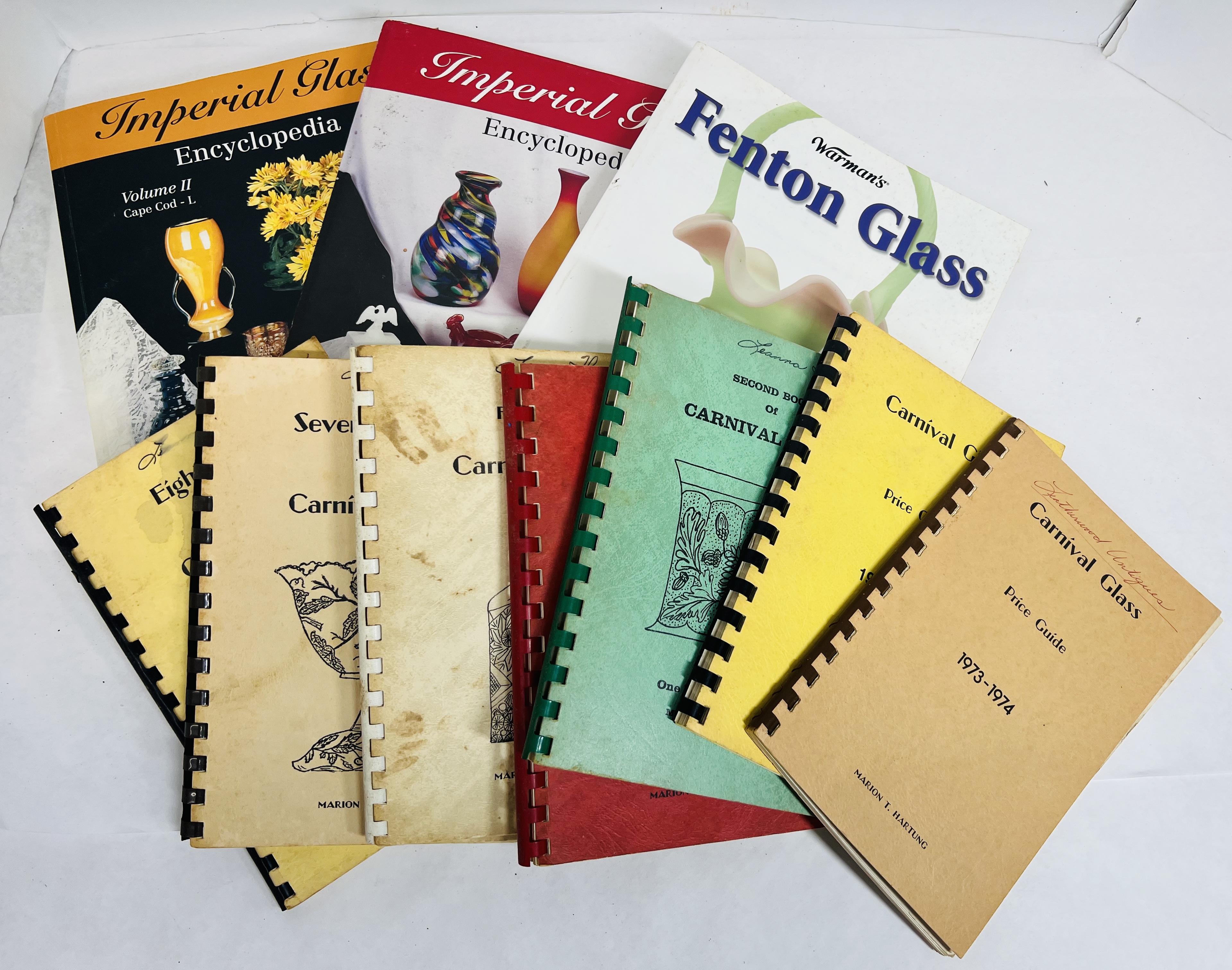 MARION HARTUNG, GLASS REFERENCE BOOKS, VINTAGE