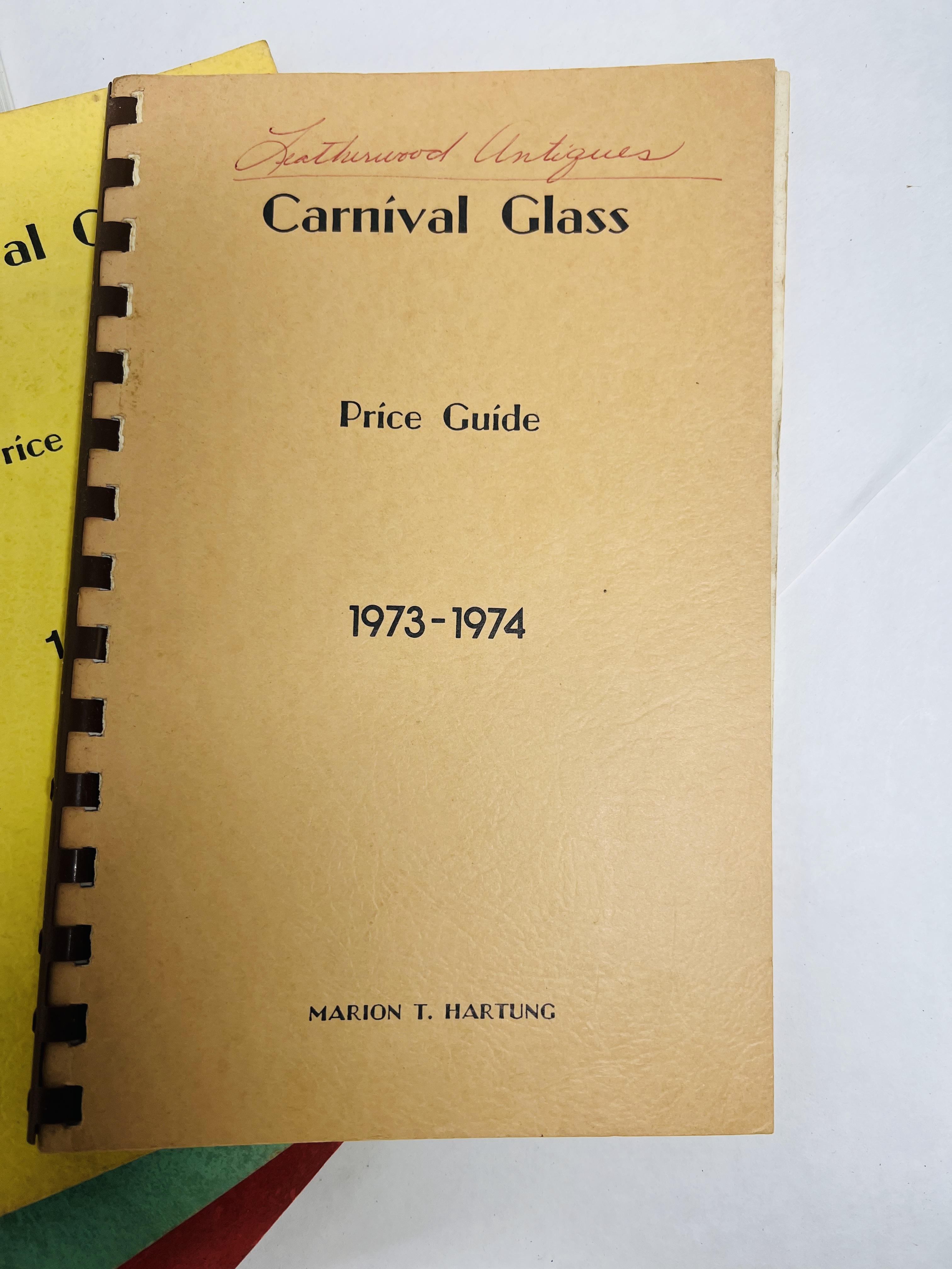 MARION HARTUNG, GLASS REFERENCE BOOKS, VINTAGE