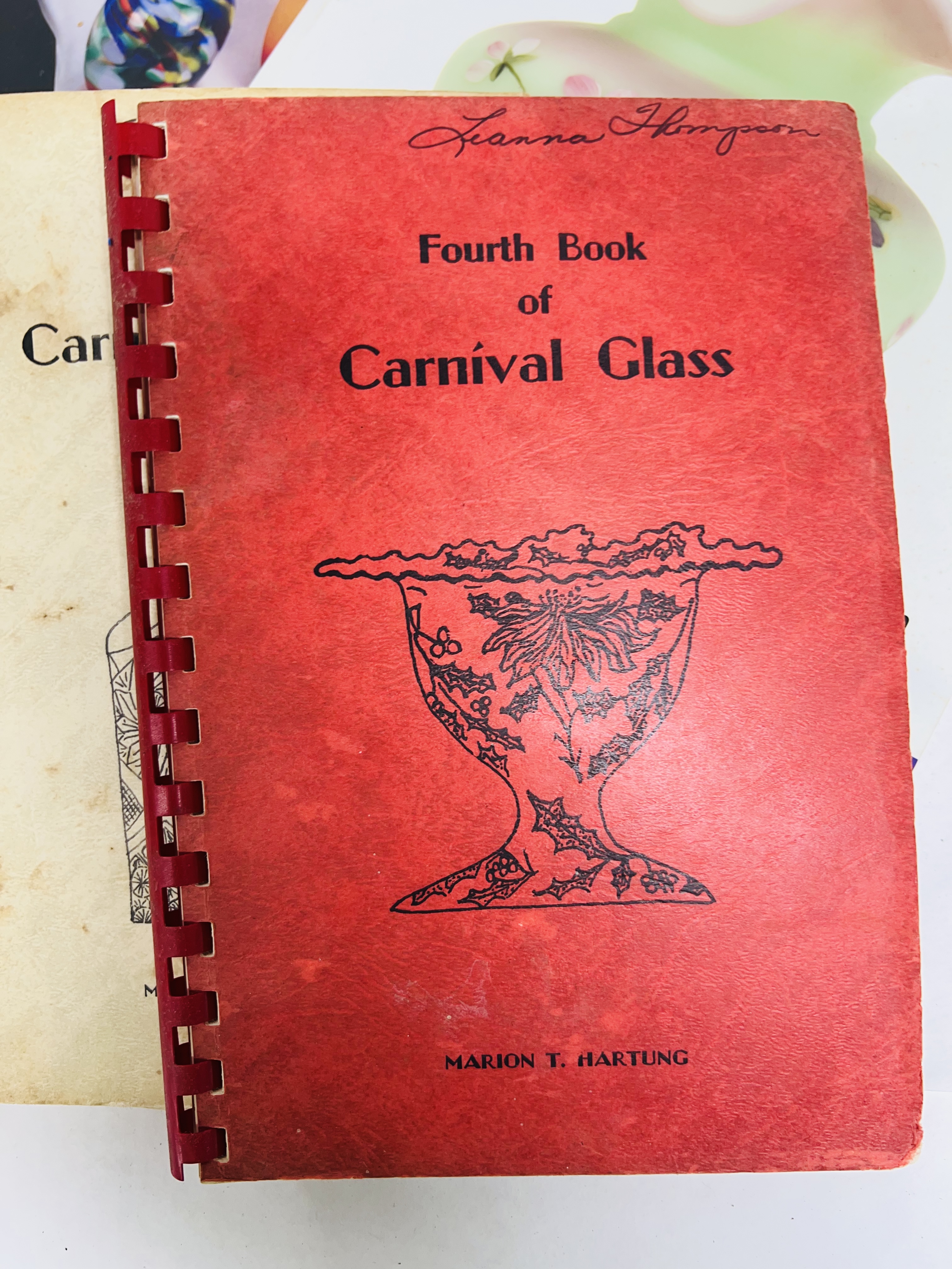 MARION HARTUNG, GLASS REFERENCE BOOKS, VINTAGE