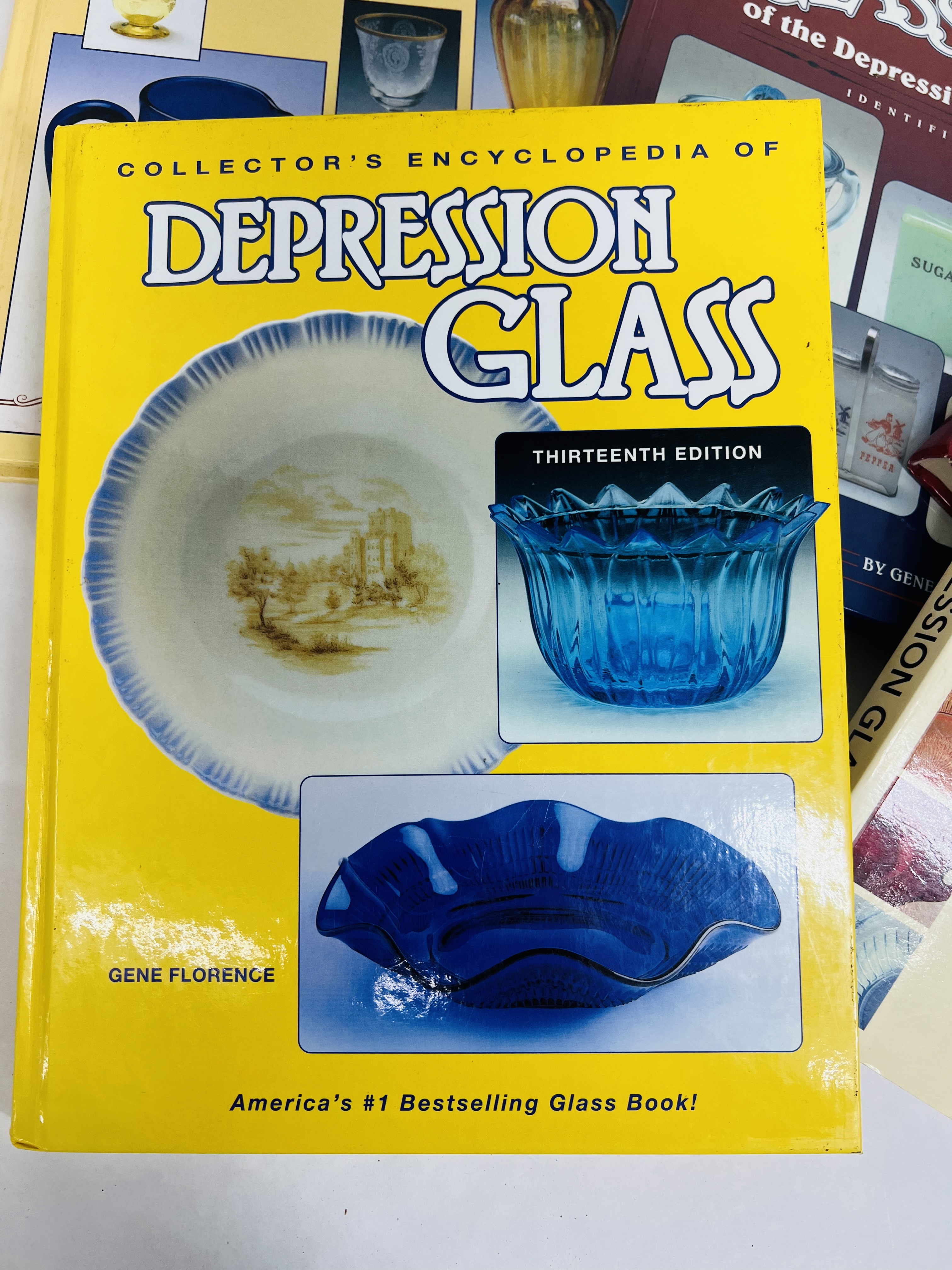 FLORENCE AND SCHROY, DEPRESSION GLASS BOOKS, CIRCA 2000