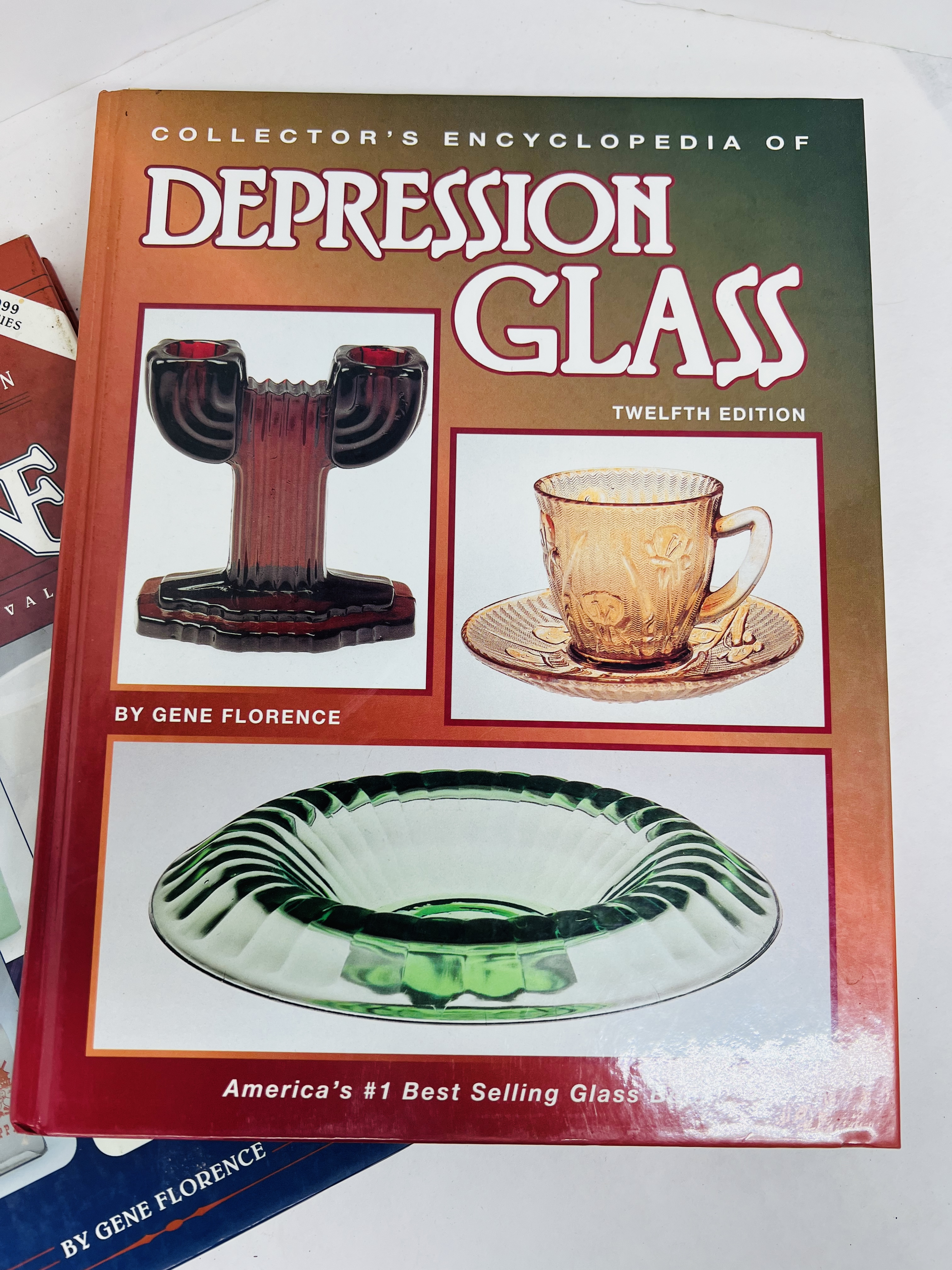 FLORENCE AND SCHROY, DEPRESSION GLASS BOOKS, CIRCA 2000