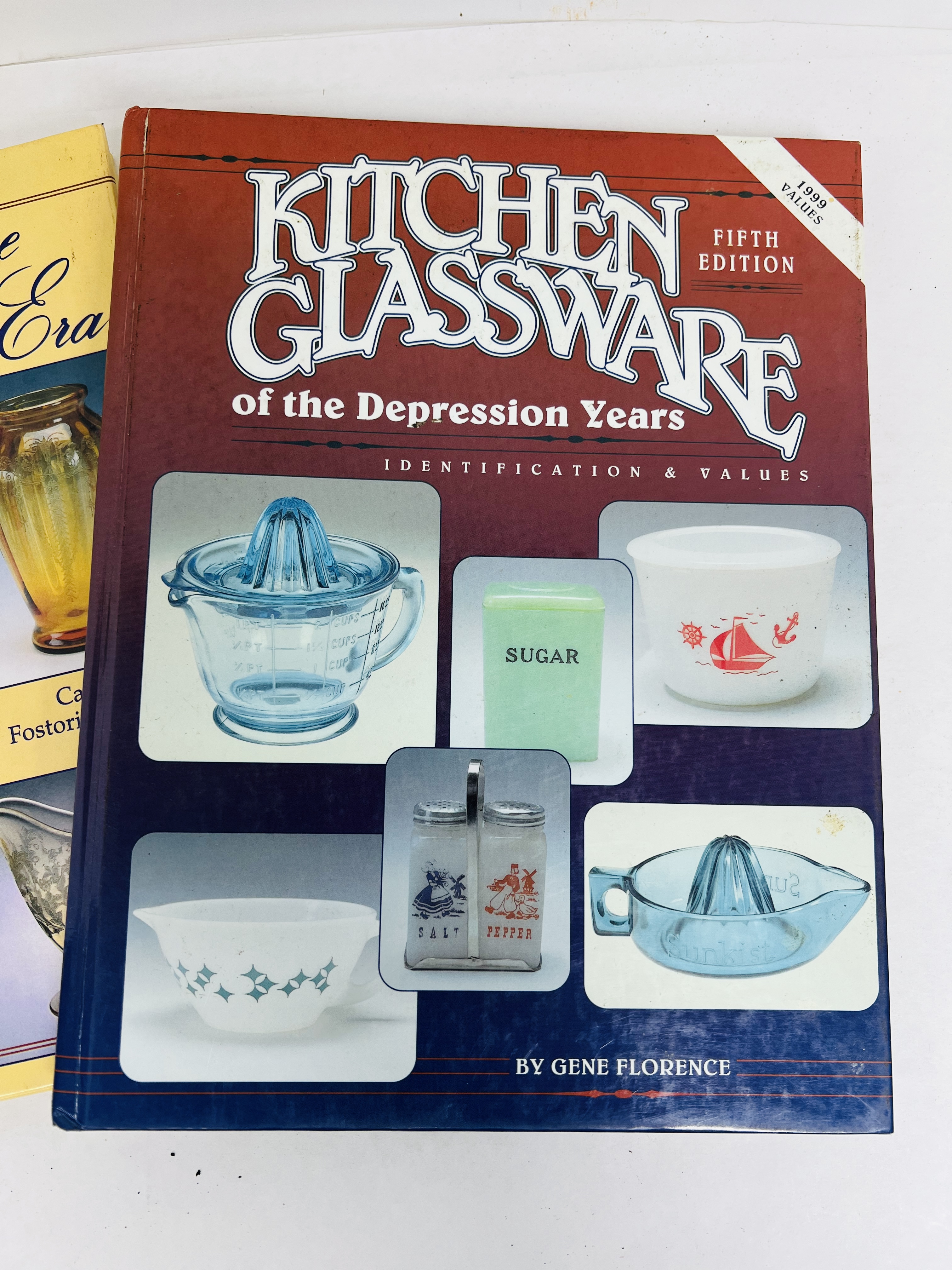 FLORENCE AND SCHROY, DEPRESSION GLASS BOOKS, CIRCA 2000