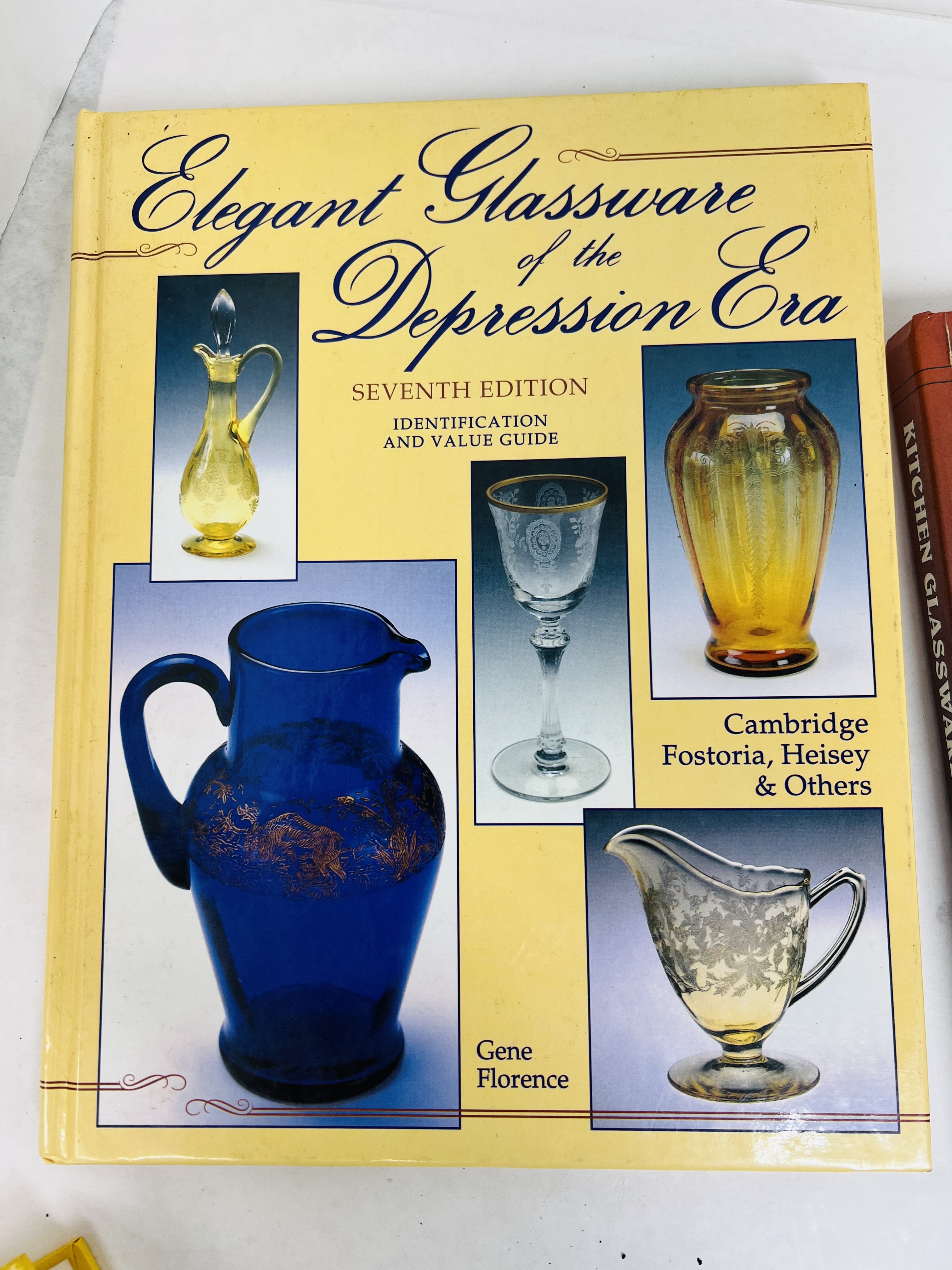 FLORENCE AND SCHROY, DEPRESSION GLASS BOOKS, CIRCA 2000