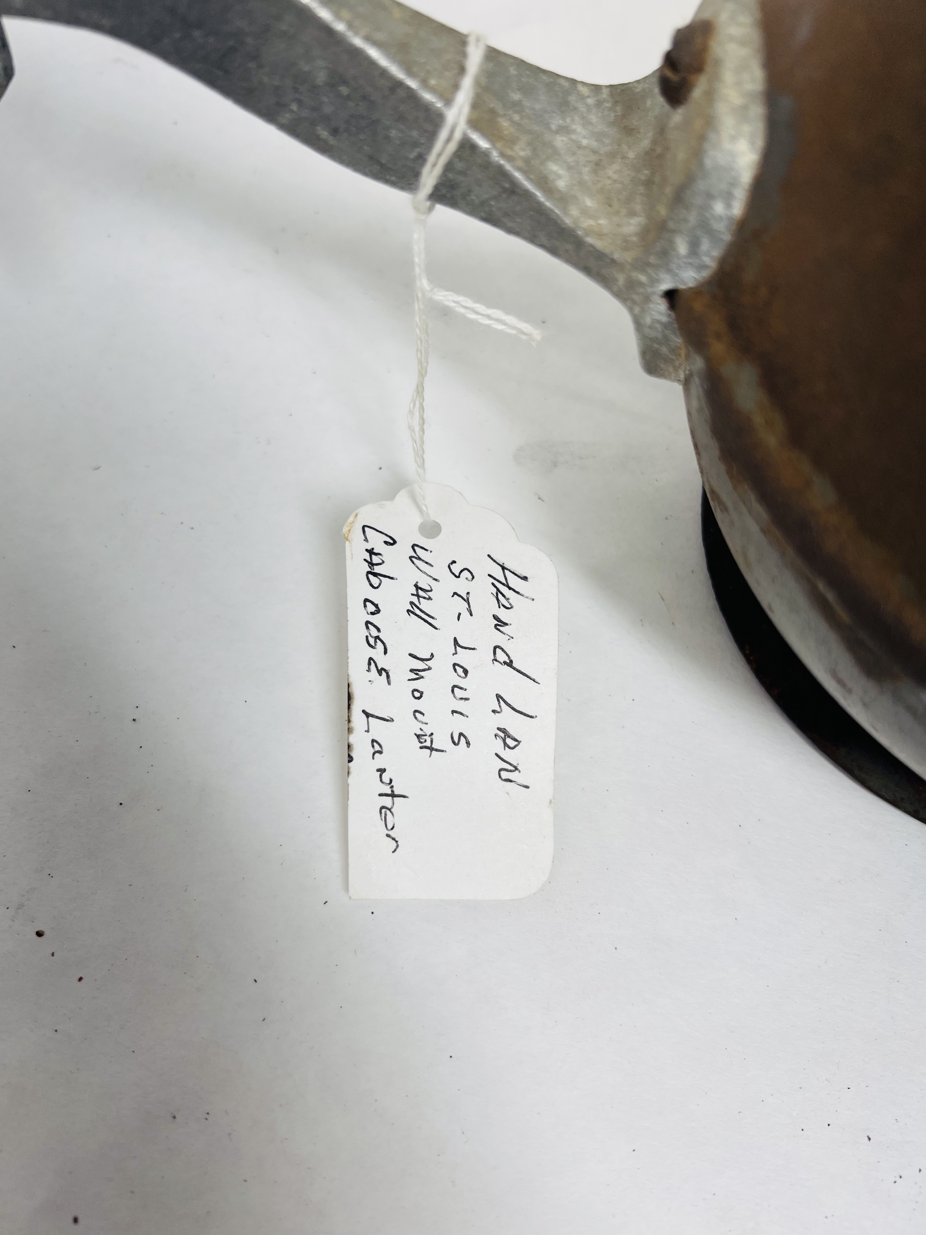 HANDLAN STEEL CABOOSE LAMP, C.1865