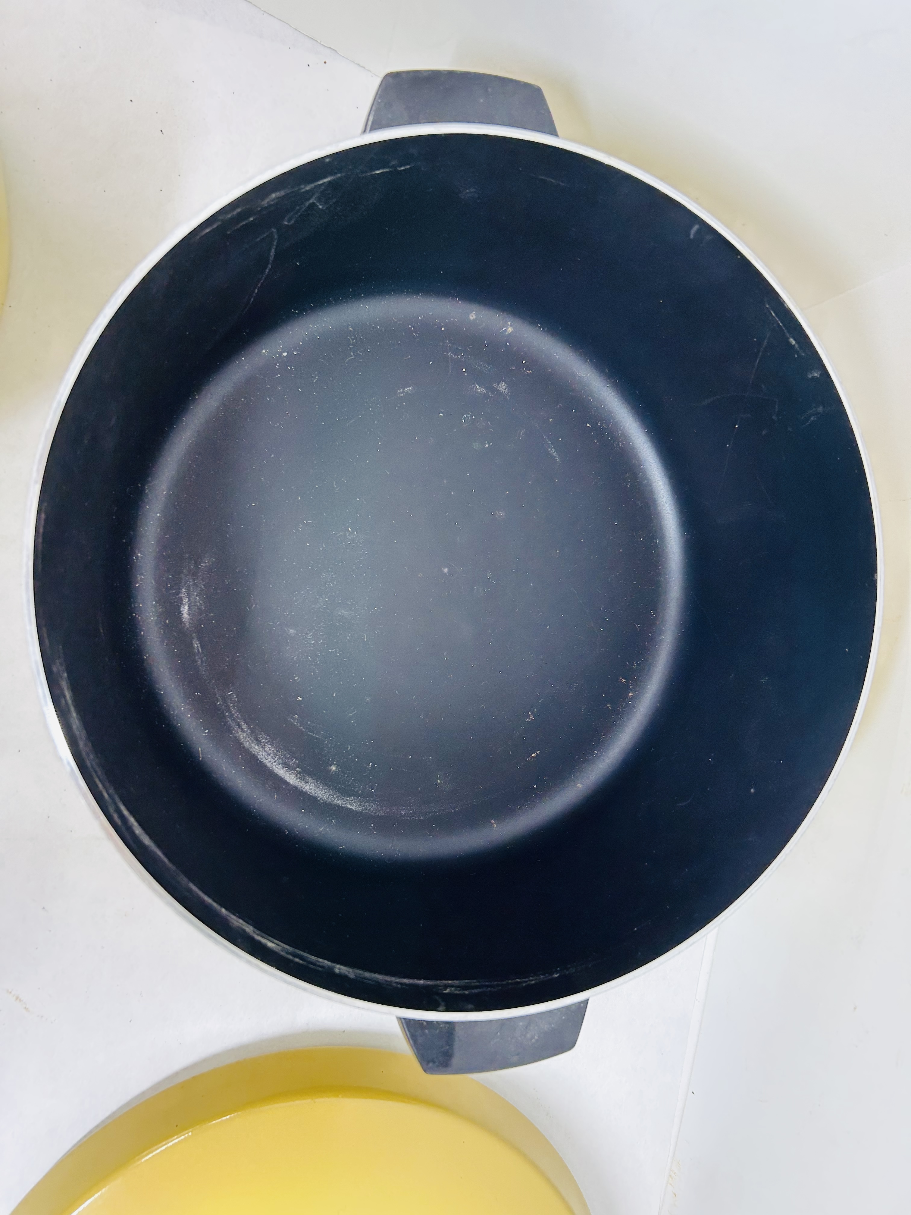 REGAL WARE YELLOW ENAMEL COOKWARE SET