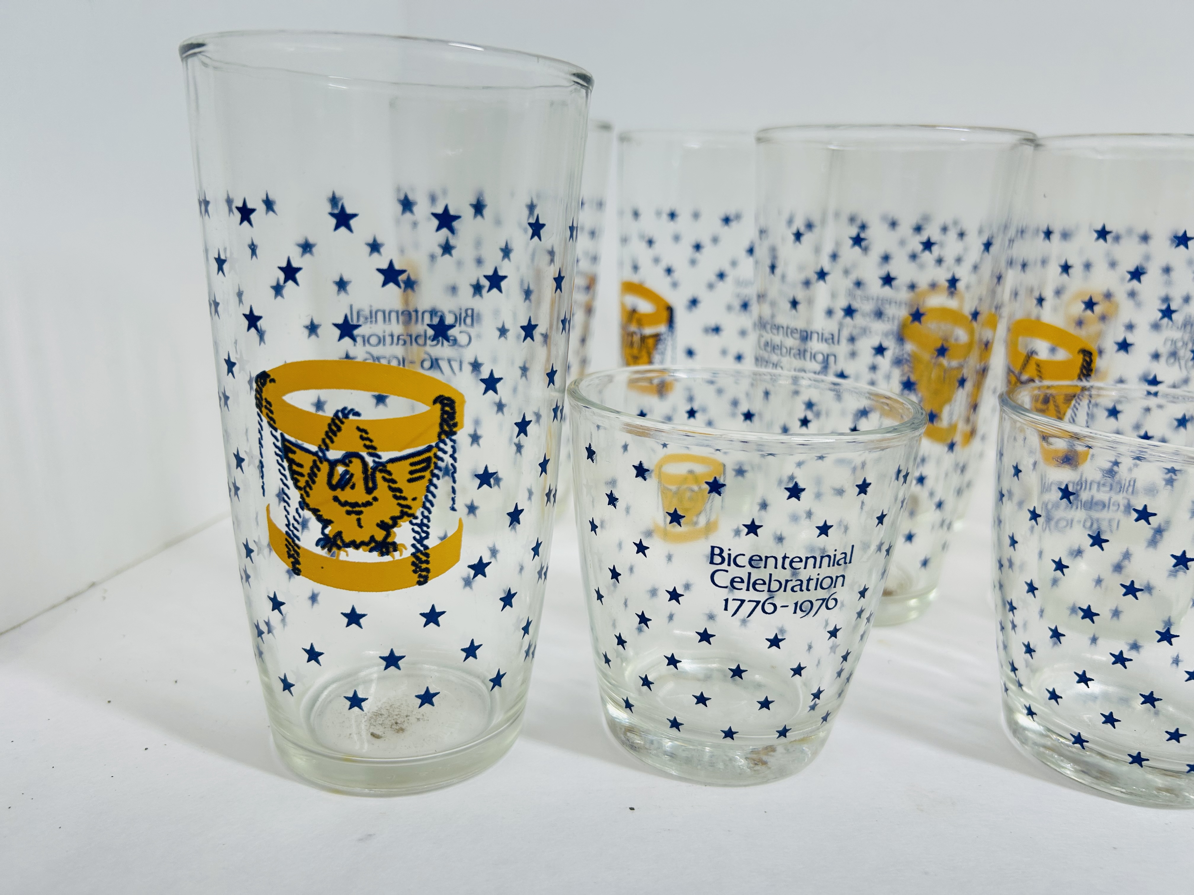 BICENTENNIAL COMMEMORATIVE GLASS COLLECTION, 1976