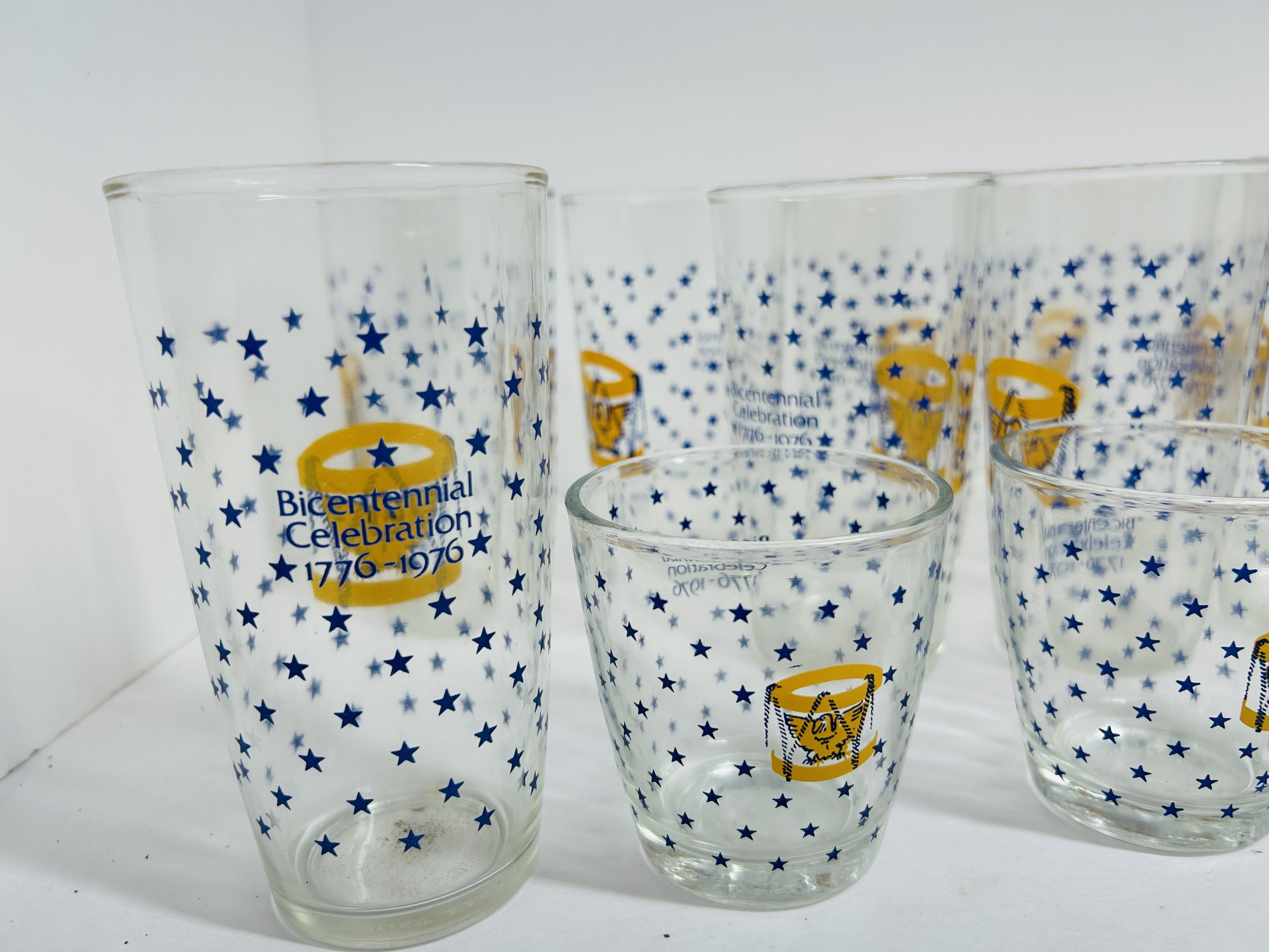 BICENTENNIAL COMMEMORATIVE GLASS COLLECTION, 1976