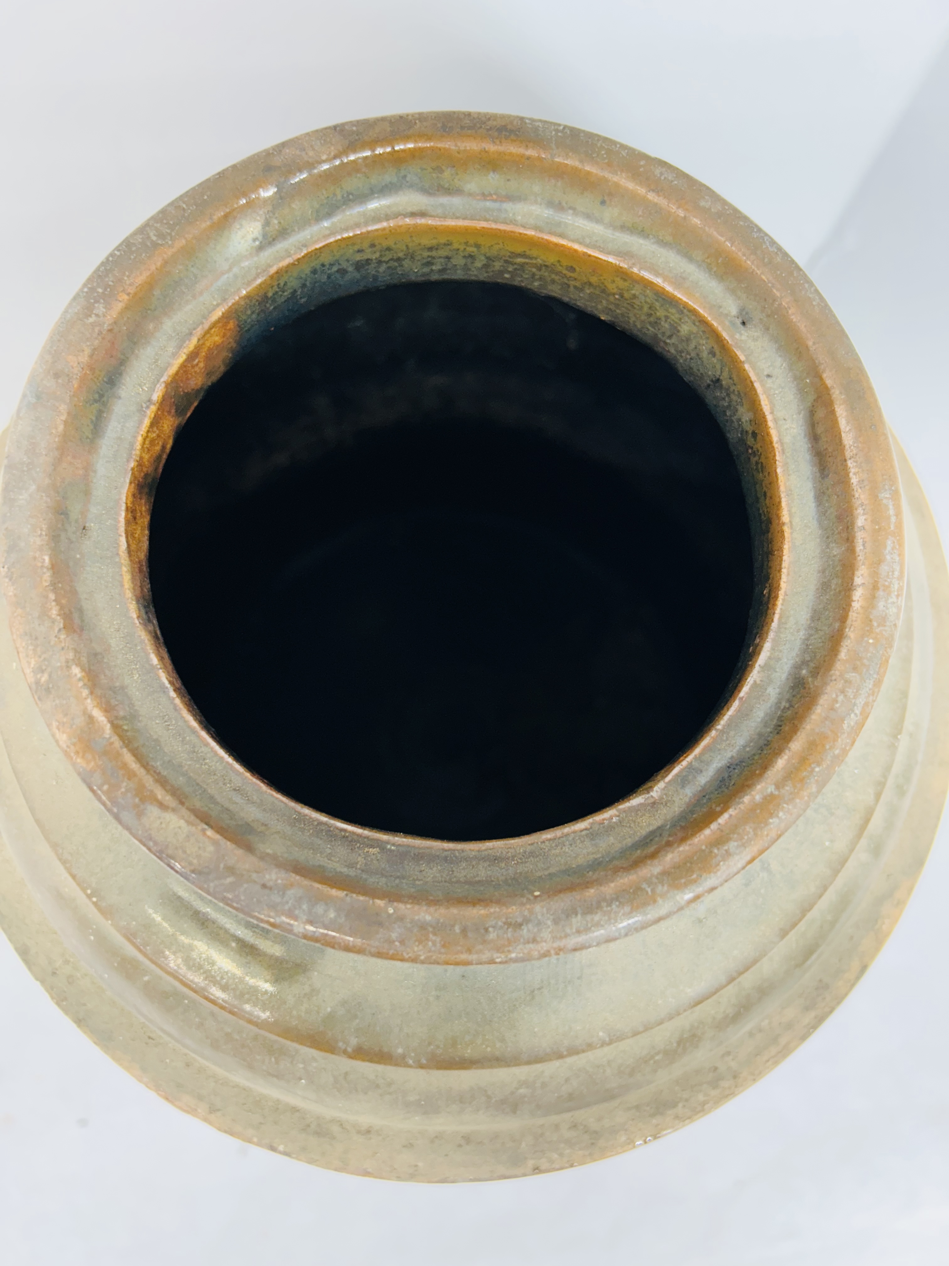 TWO AMERICAN STONEWARE JARS, 19TH CENTURY