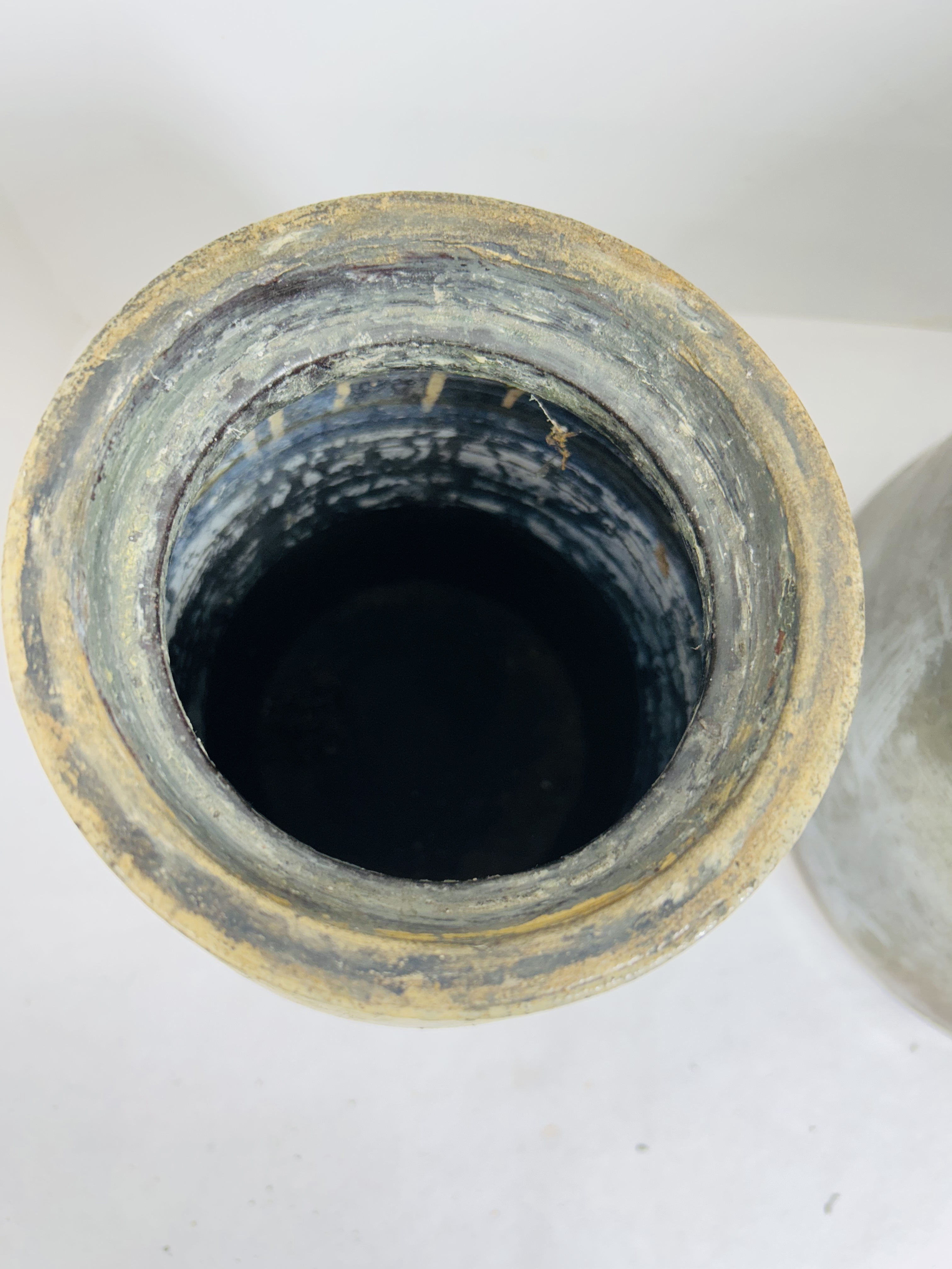 TWO AMERICAN STONEWARE JARS, 19TH CENTURY
