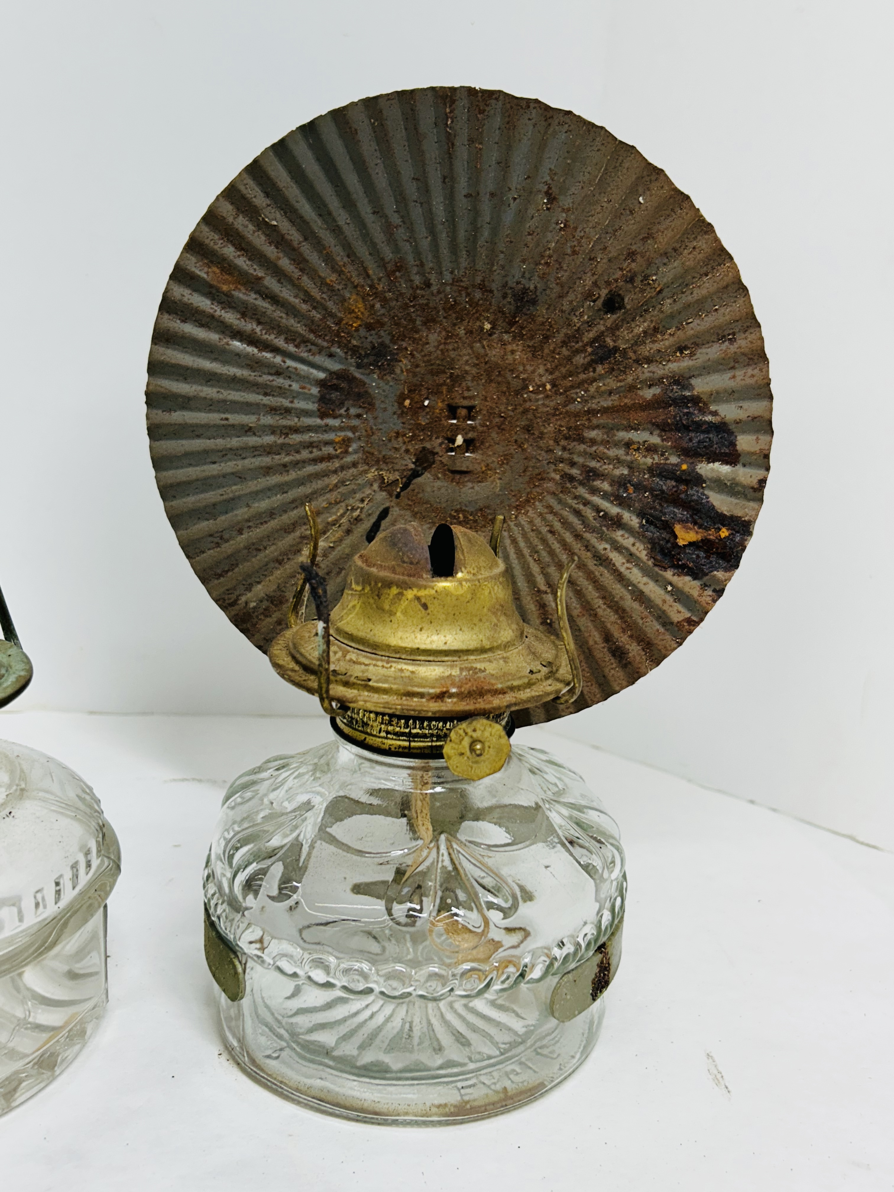 EAGLE AND VINTAGE GLASS LIGHTS
