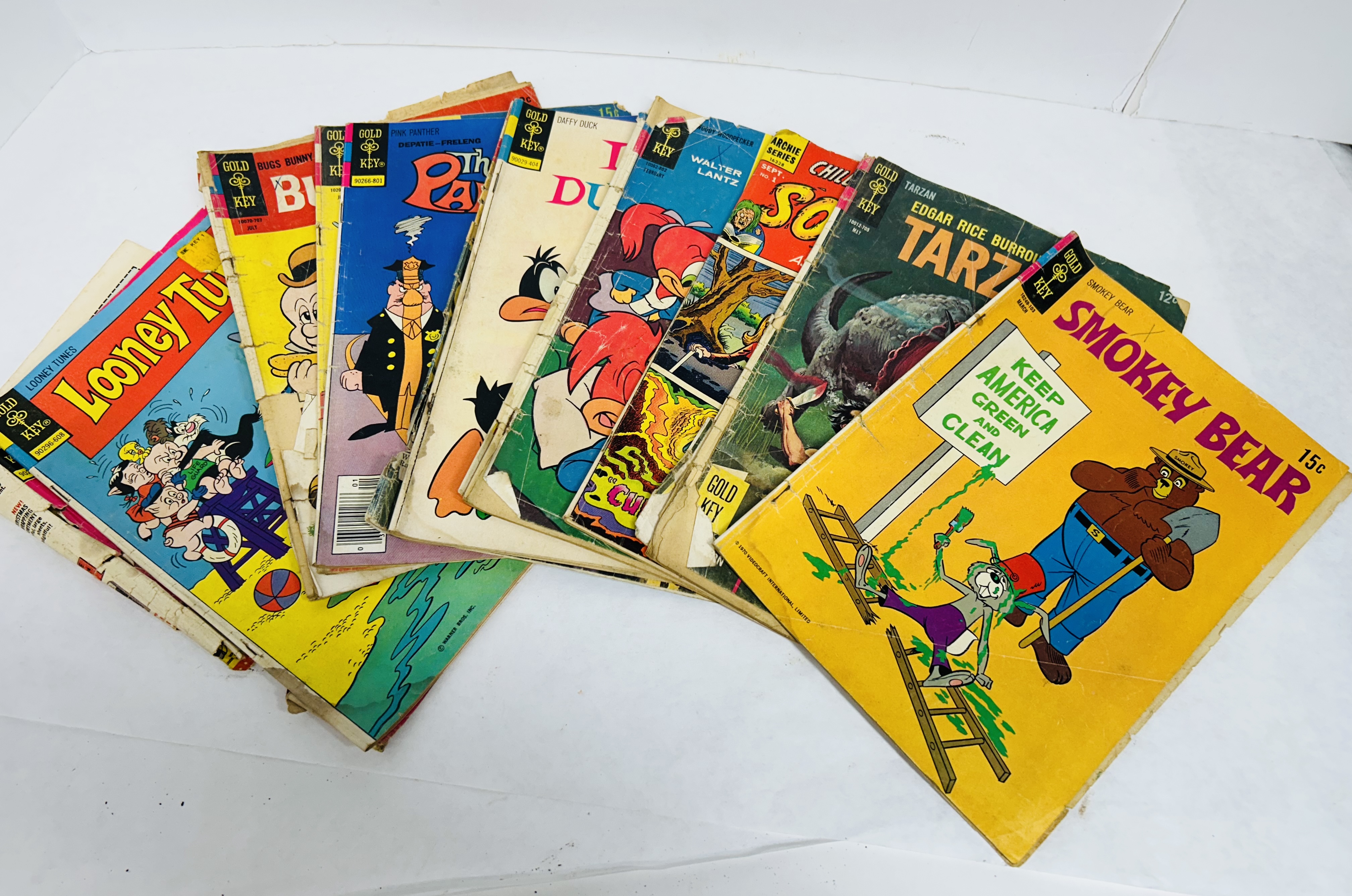 GOLD KEY ASSORTED COMIC BOOKS, C. 1970