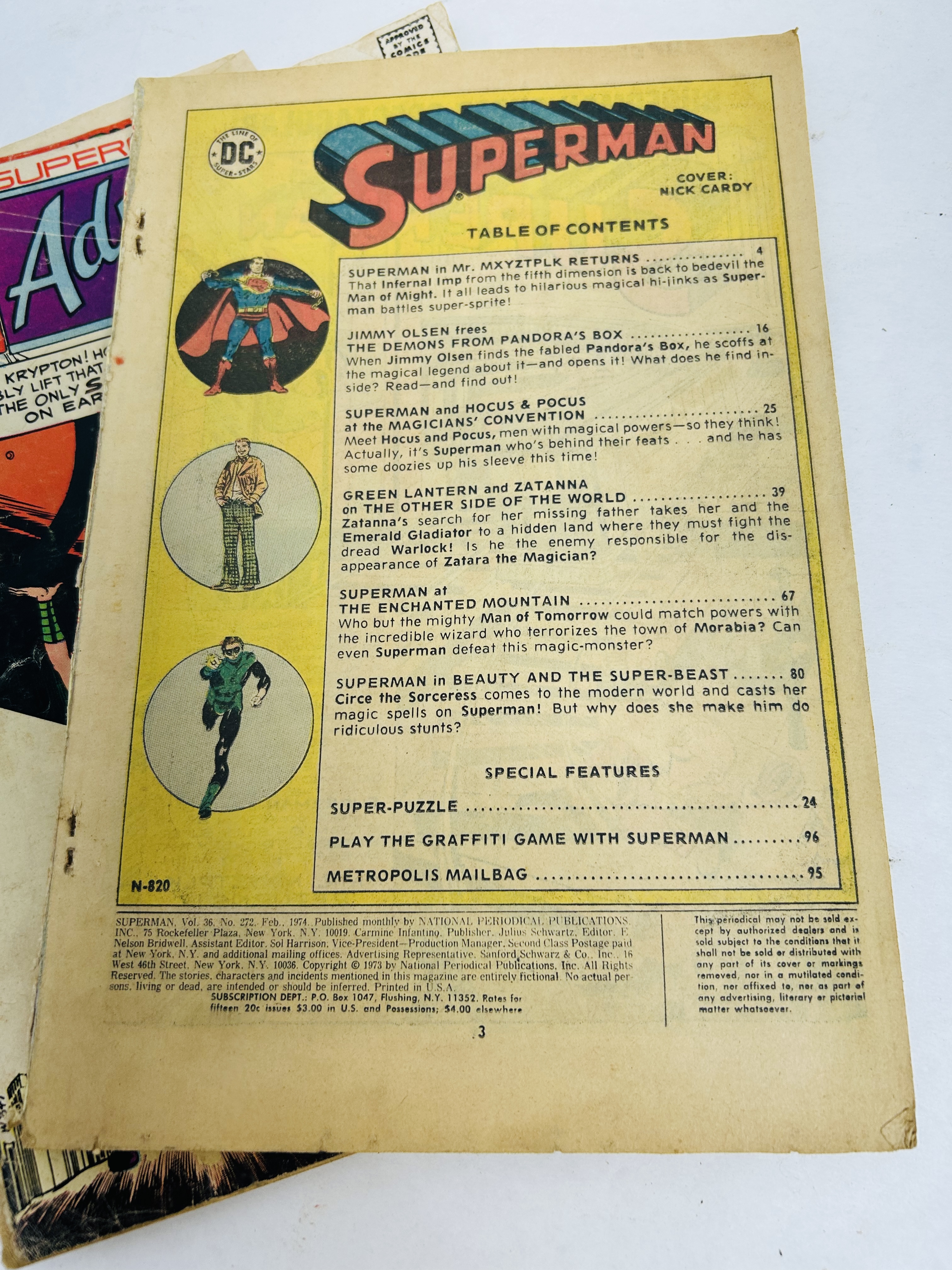DC AND MARVEL COMIC BOOKS, 1970