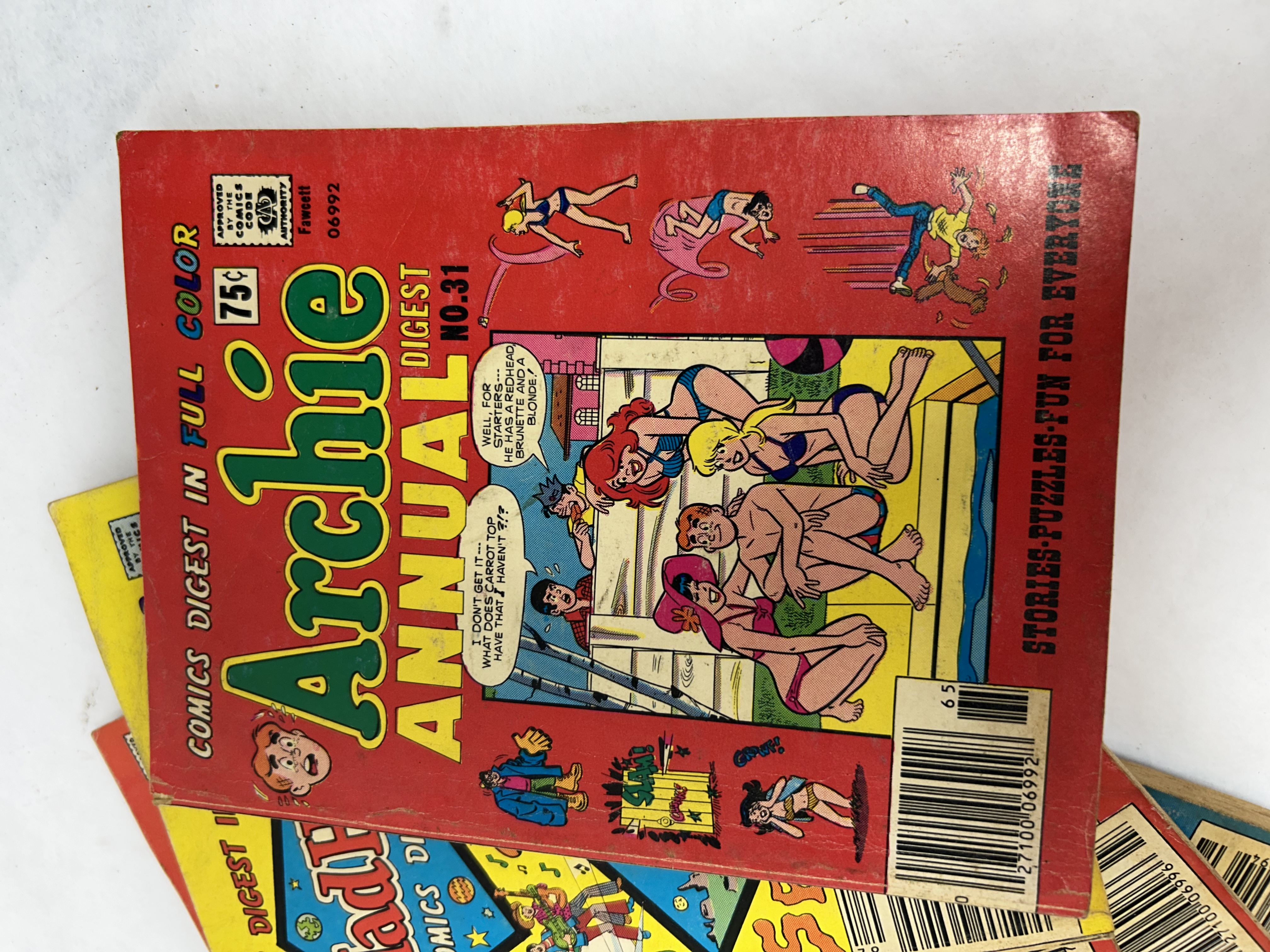 ARCHIE PUBLICATIONS, SIX VINTAGE DIGESTS, 1970S