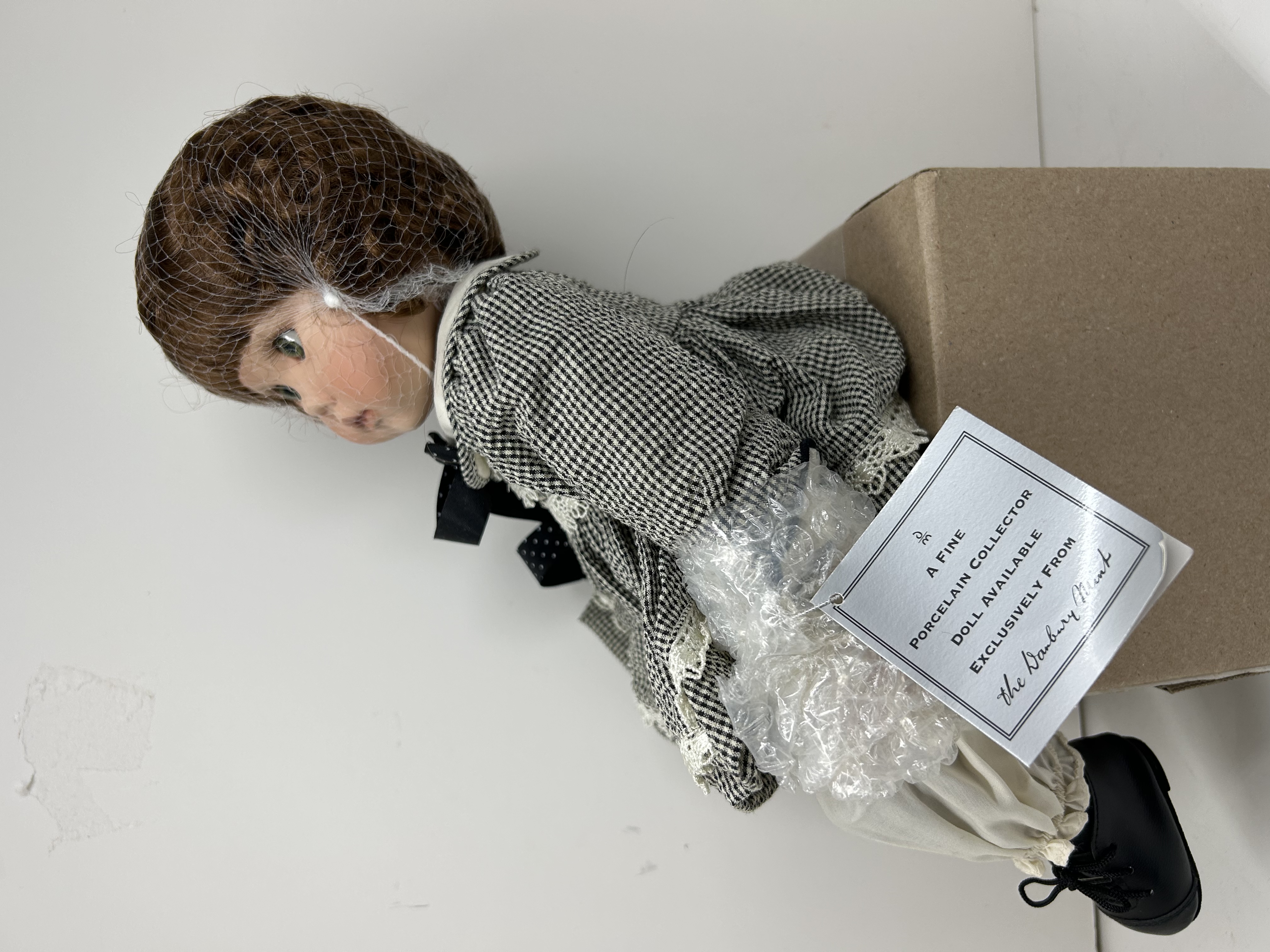 DANBURY MINT "HALEY" PORCELAIN DOLL, 1990S