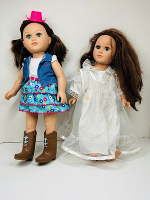 CITITOY TWO VINYL POSEABLE DOLLS, 2013. A pair of My Life As 18-inch poseable dolls manufactured 