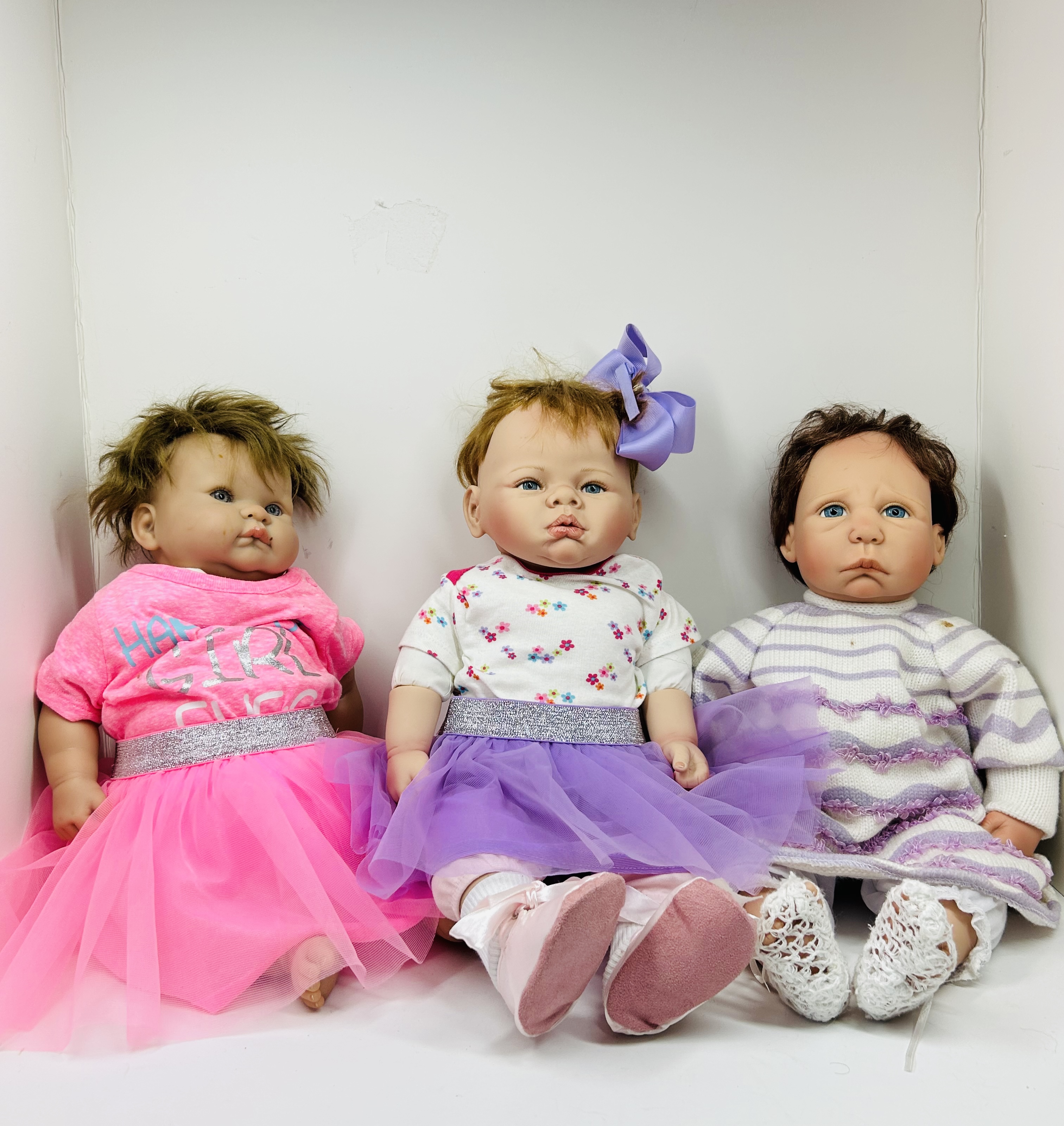 LINDA WEBB AND BERENGUER VINYL DOLLS