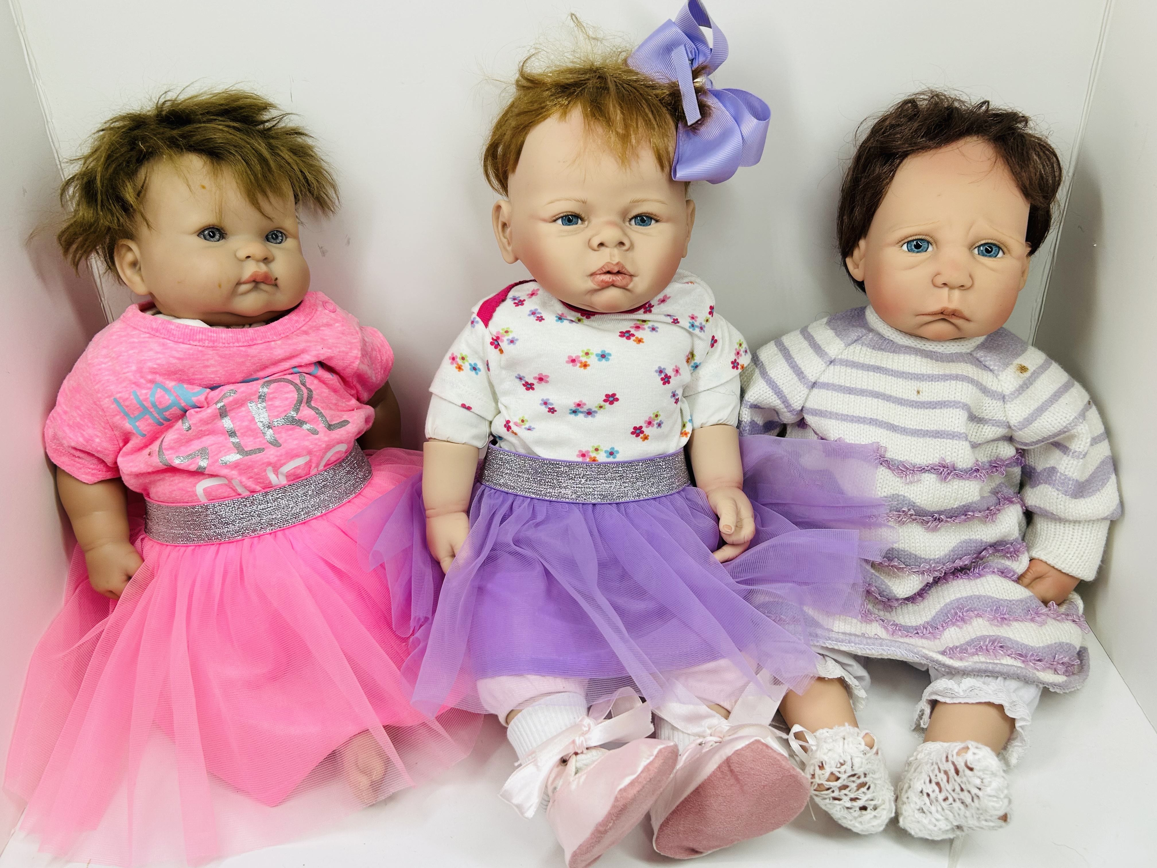 LINDA WEBB AND BERENGUER VINYL DOLLS